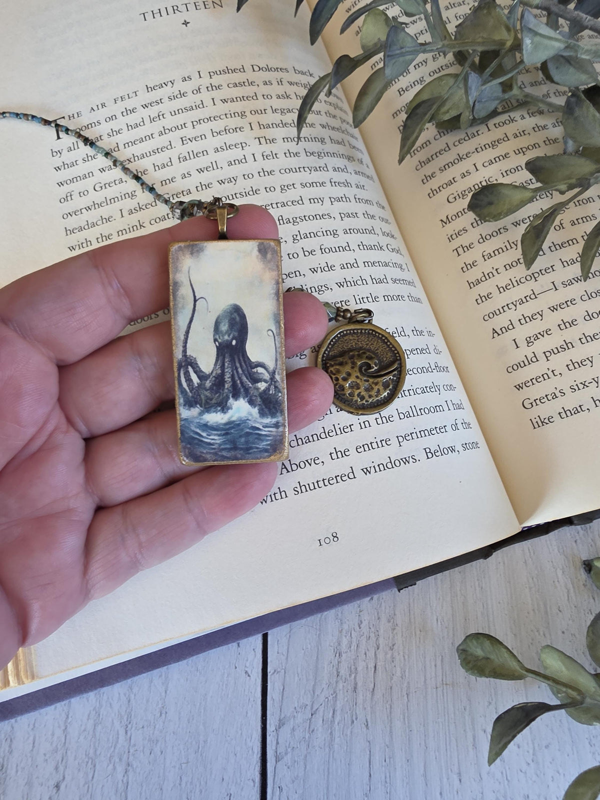 Octopus Bookmark, Unique Kraken Theme Book Lover Gift, Sea Monster