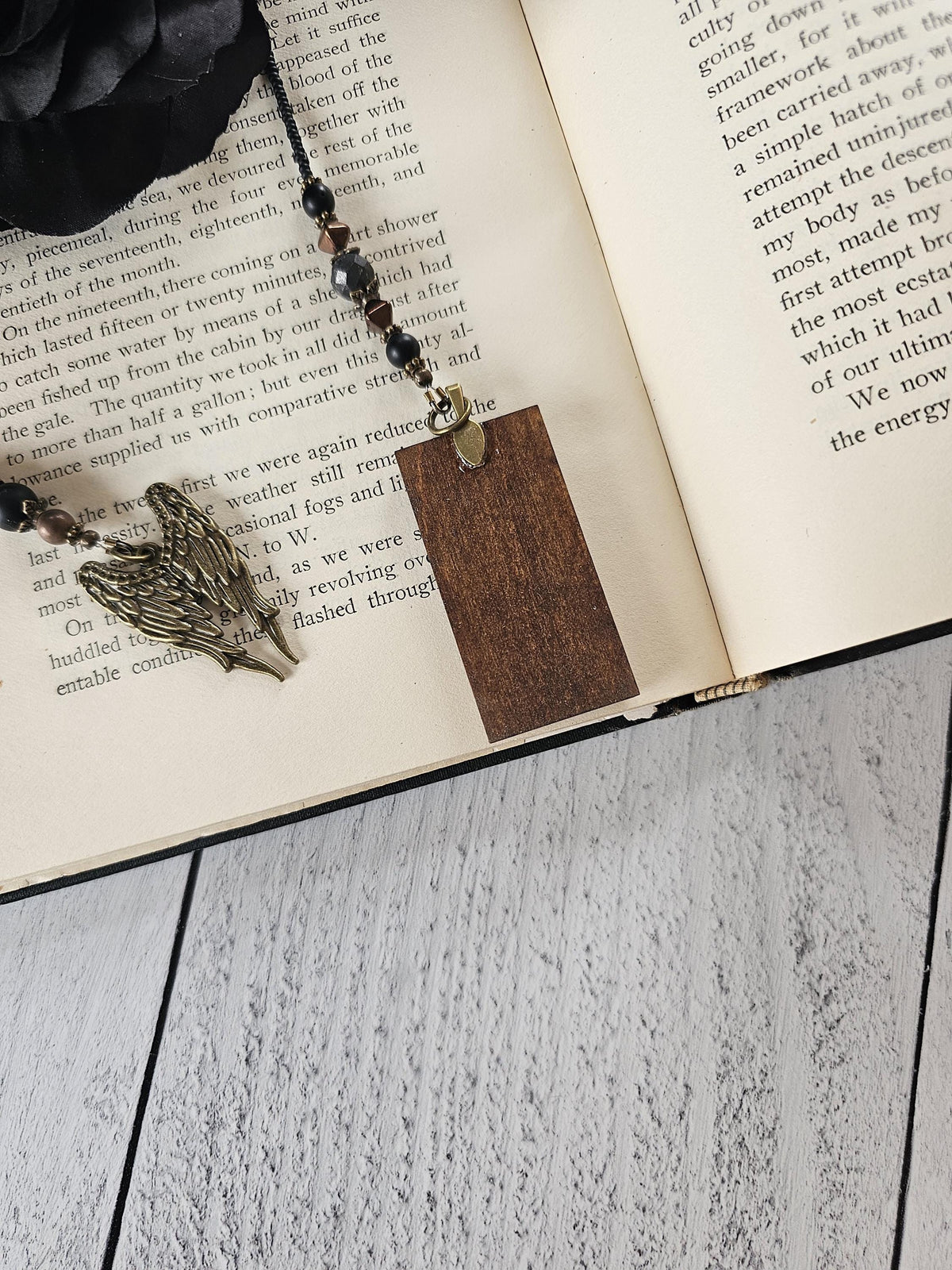 Archangel Bookmark, Concrete Angel, Gothic Grave Marker Bookmark, Reader Gift