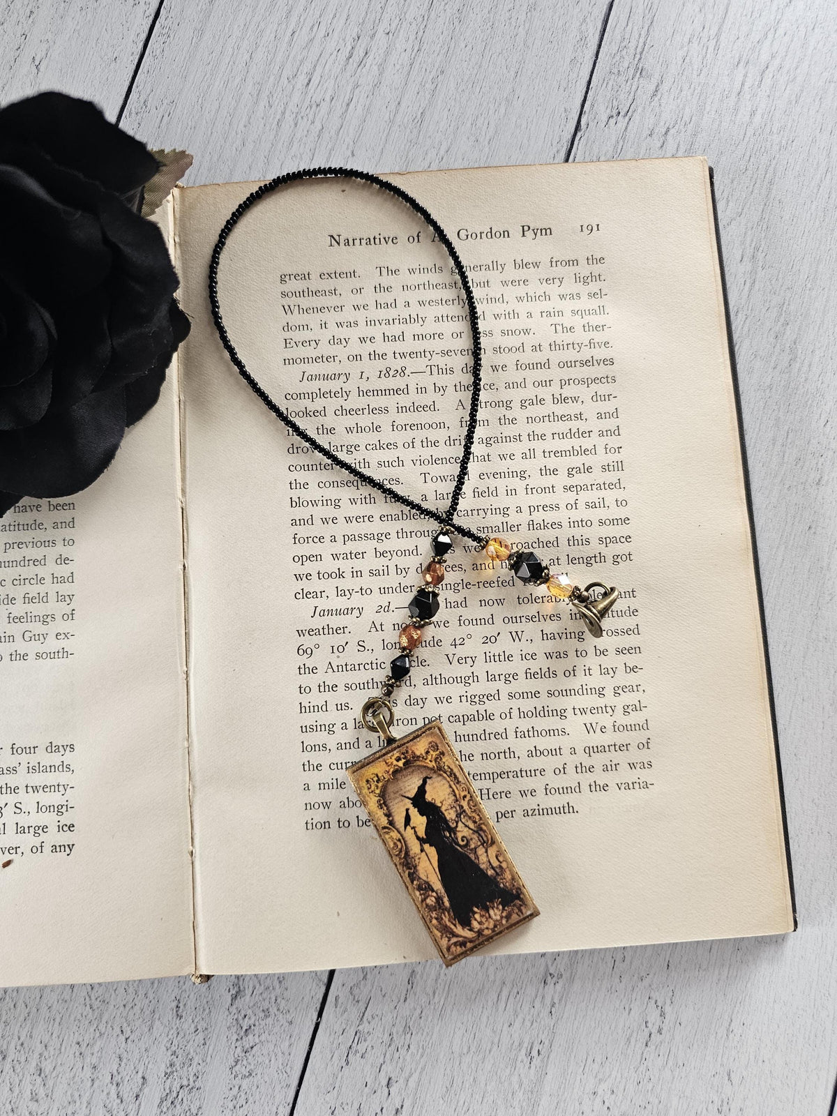 Witch Bookmark, Witchy Bookmarker, Unique Horror Lover Gift