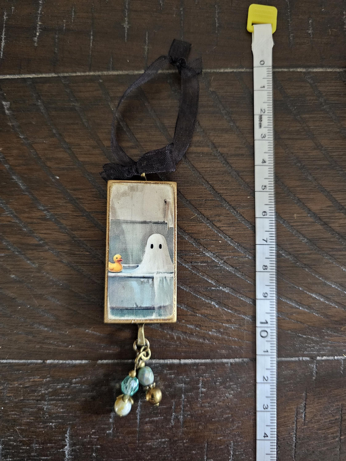 Whimsical Ghost in Bath Halloween Ornament