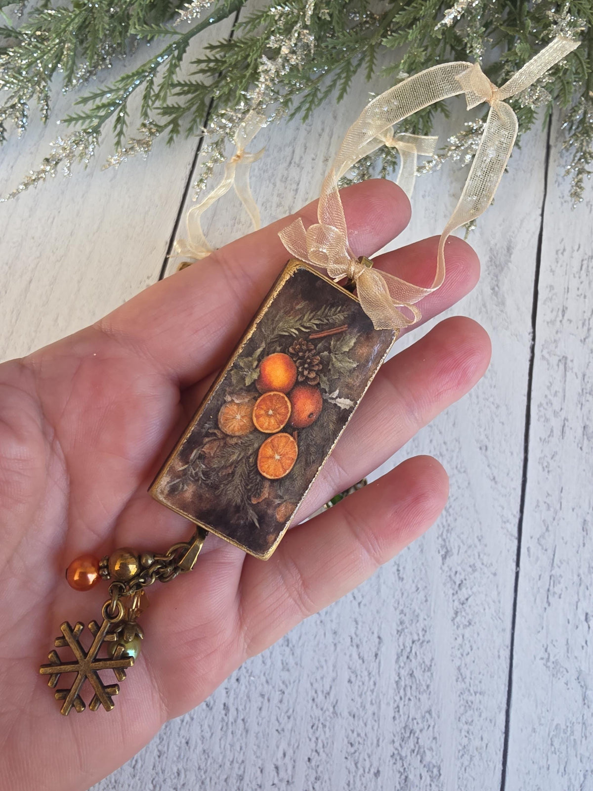 Yule King, Holly King Ornaments, Christmas Oranges