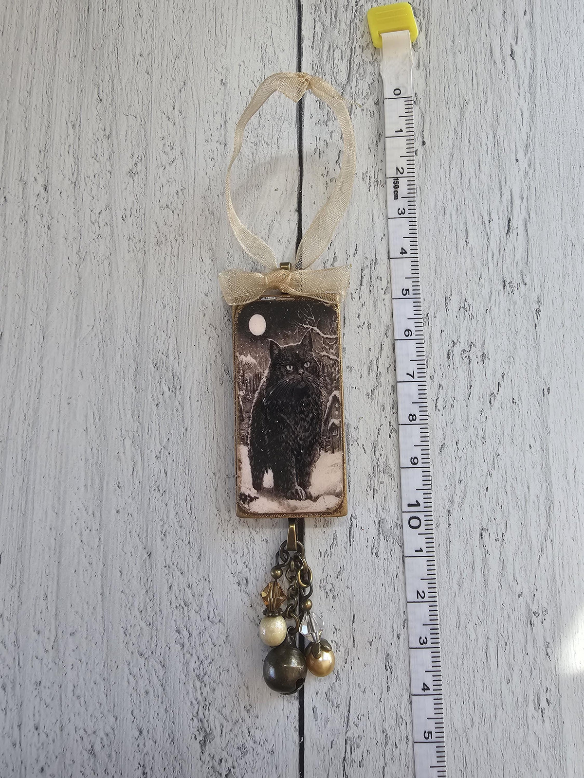 Handmade Whimsical Christmas Ornaments Featuring Yule Cat, Jólakötturinn, and Krampus Cat