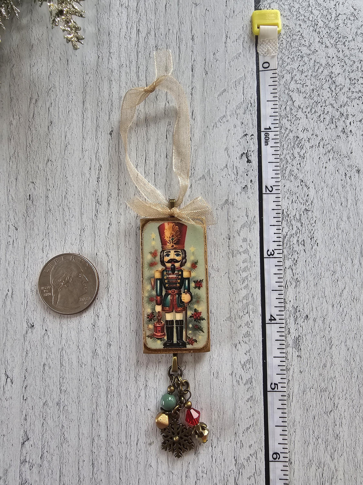 Handmade Christmas Ornaments With Holiday Nutcrackers, Choose 1 or All 3