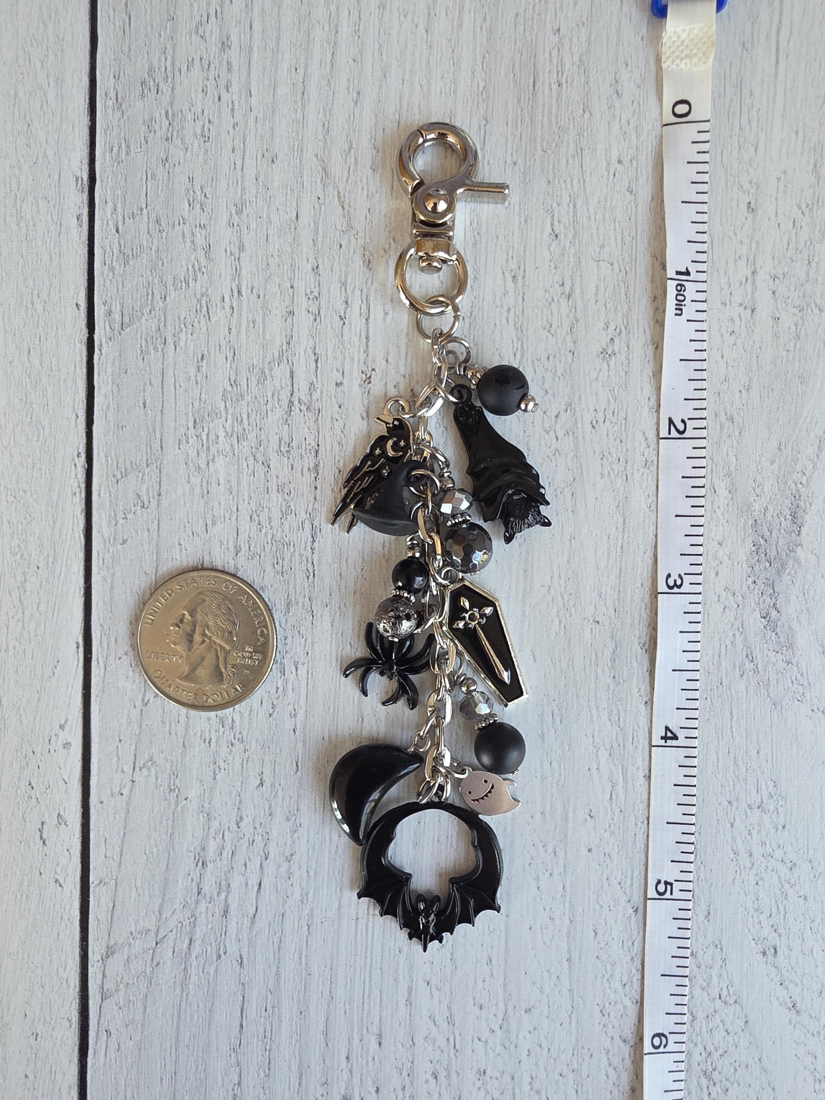 Halloween Horror Themed Bag Charm, Spooky Purse Clip 2
