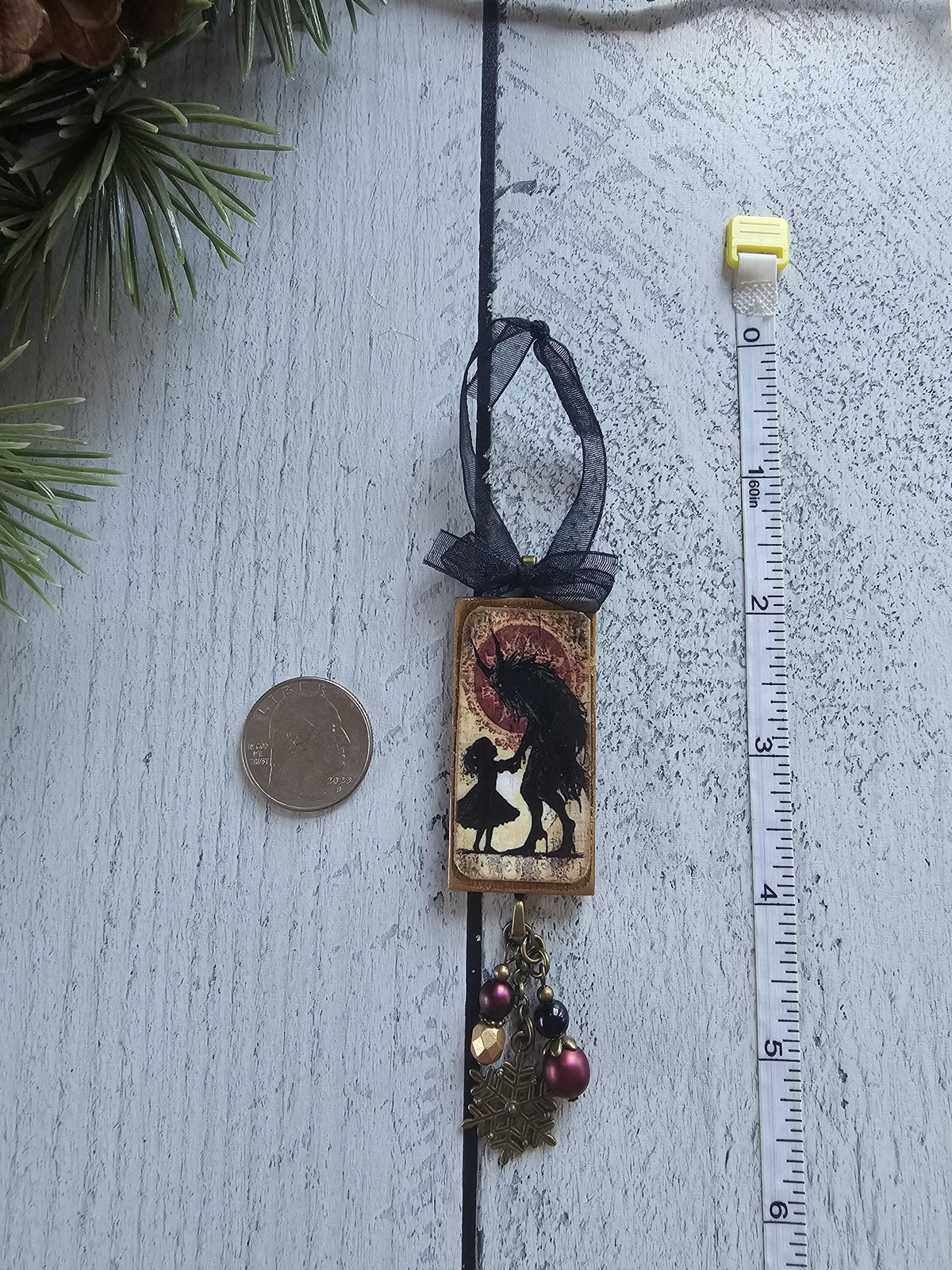 Handmade Scary Creepy Krampus Christmas Horror Ornaments