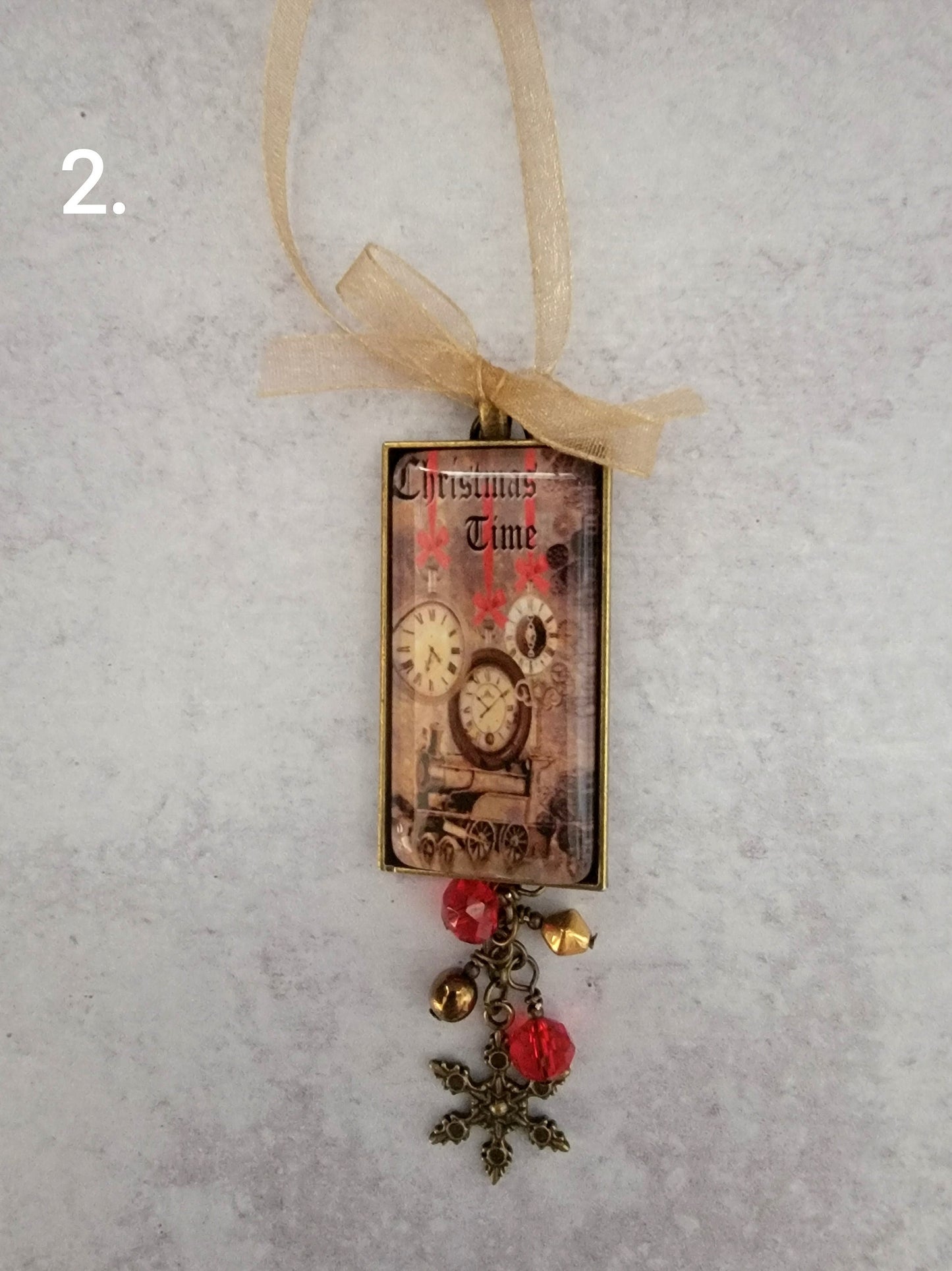 Christmas Ornaments, Steampunk Style Holiday Ornaments, Unique Holiday Decor