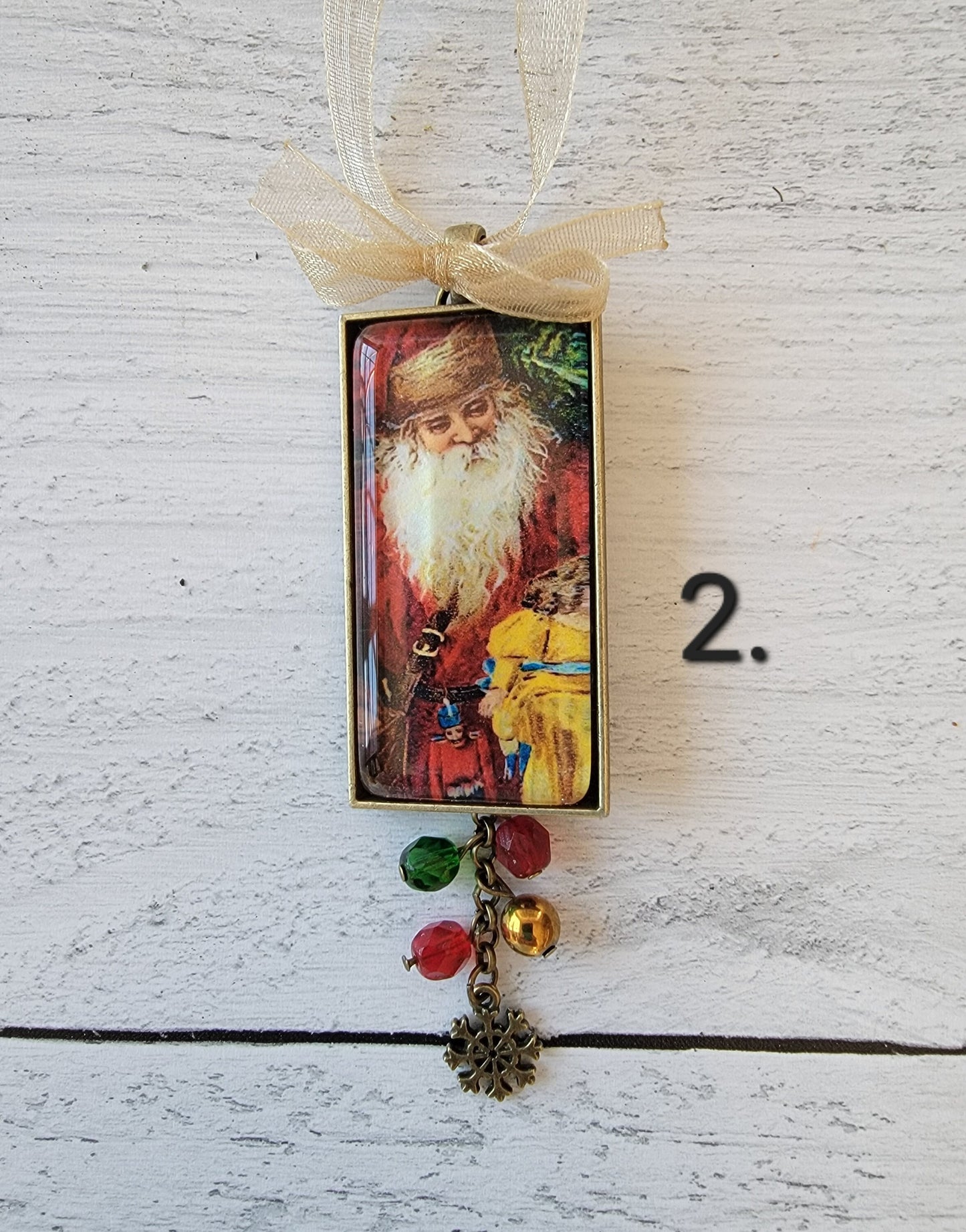 Holiday Ornaments, Your Choice of Vintage Style Santa Ornaments, Father Christmas Decor, Christmas Decorations, Christmas Gifts