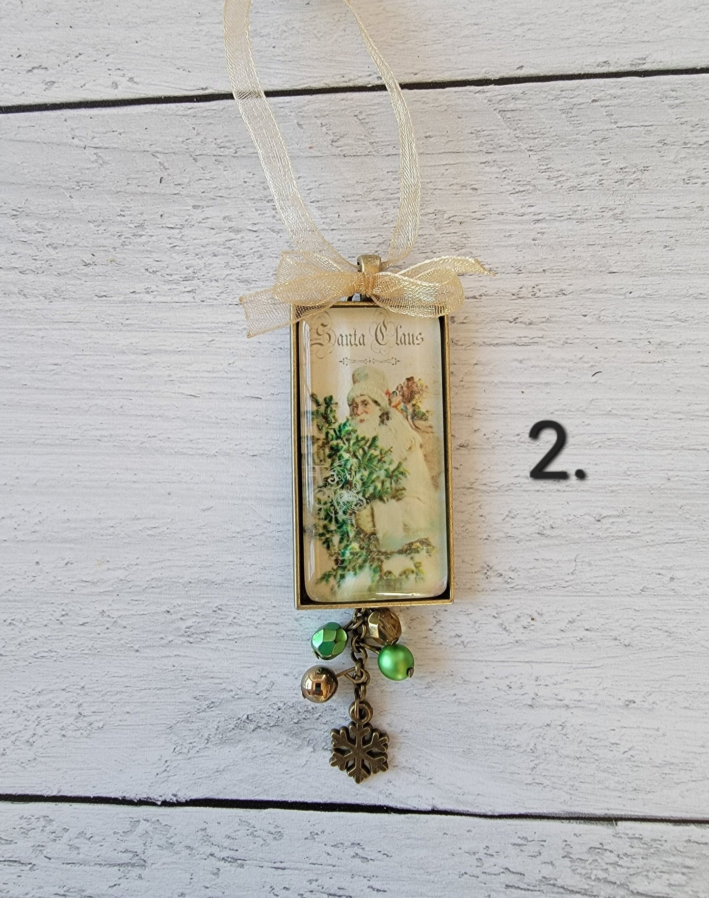 Holiday Ornaments, Your Choice of Vintage Style Santa Ornaments, Father Christmas Decor, Christmas Decorations, Christmas Gifts