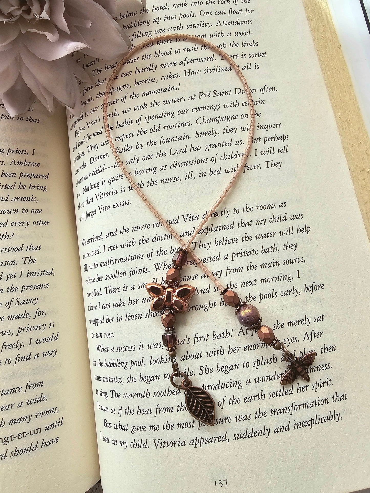 Book Lover Gift With Nature Theme - Butterfly and Bee, Gift for Her