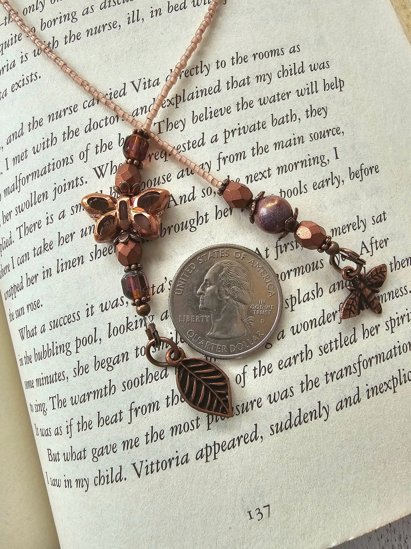 Book Lover Gift With Nature Theme - Butterfly and Bee, Gift for Her