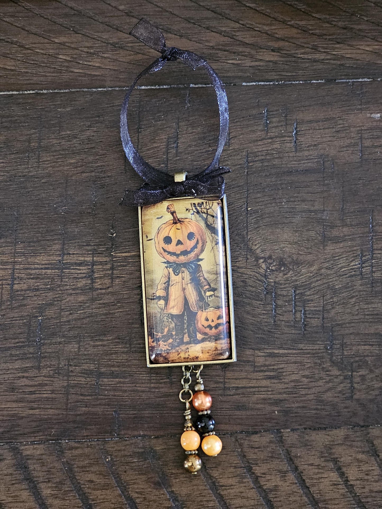 Vintage Style Halloween Ornament, Spooky Decor