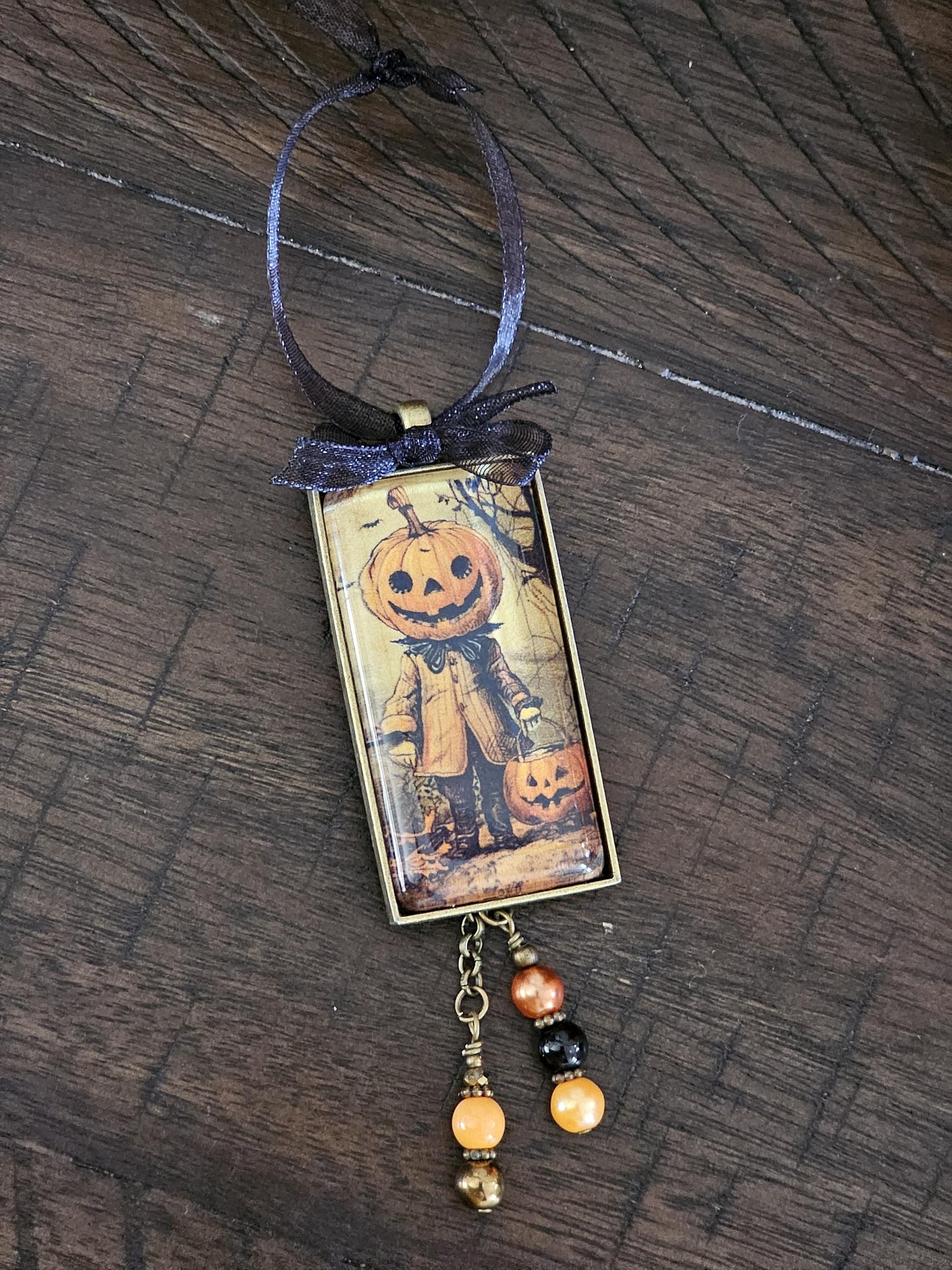 Vintage Style Halloween Ornament, Spooky Decor
