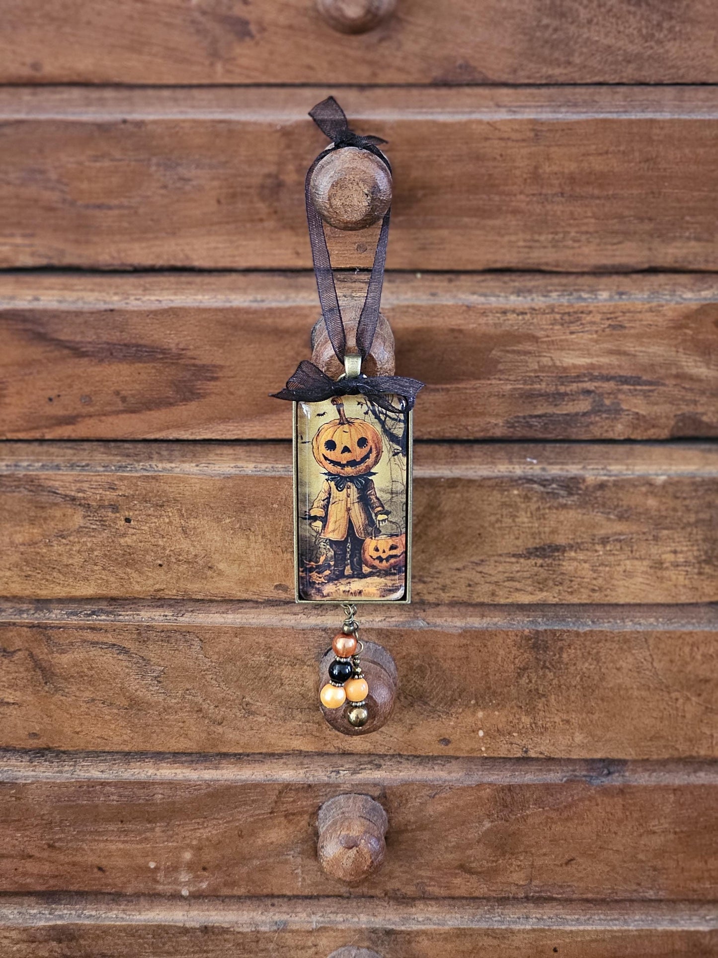 Vintage Style Halloween Ornament, Spooky Decor