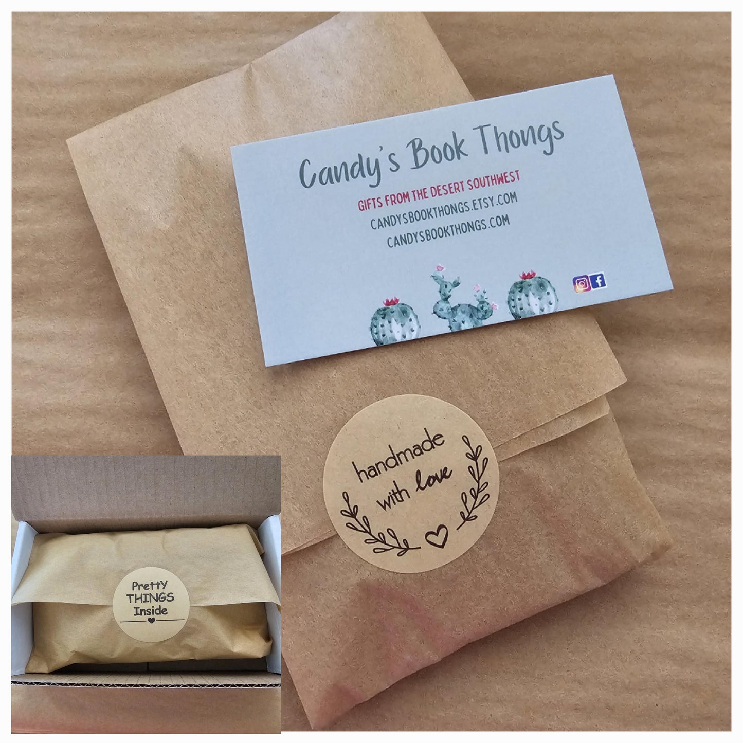 Moon Theme Bookmark, Organic Handmade Beads from Indonesia