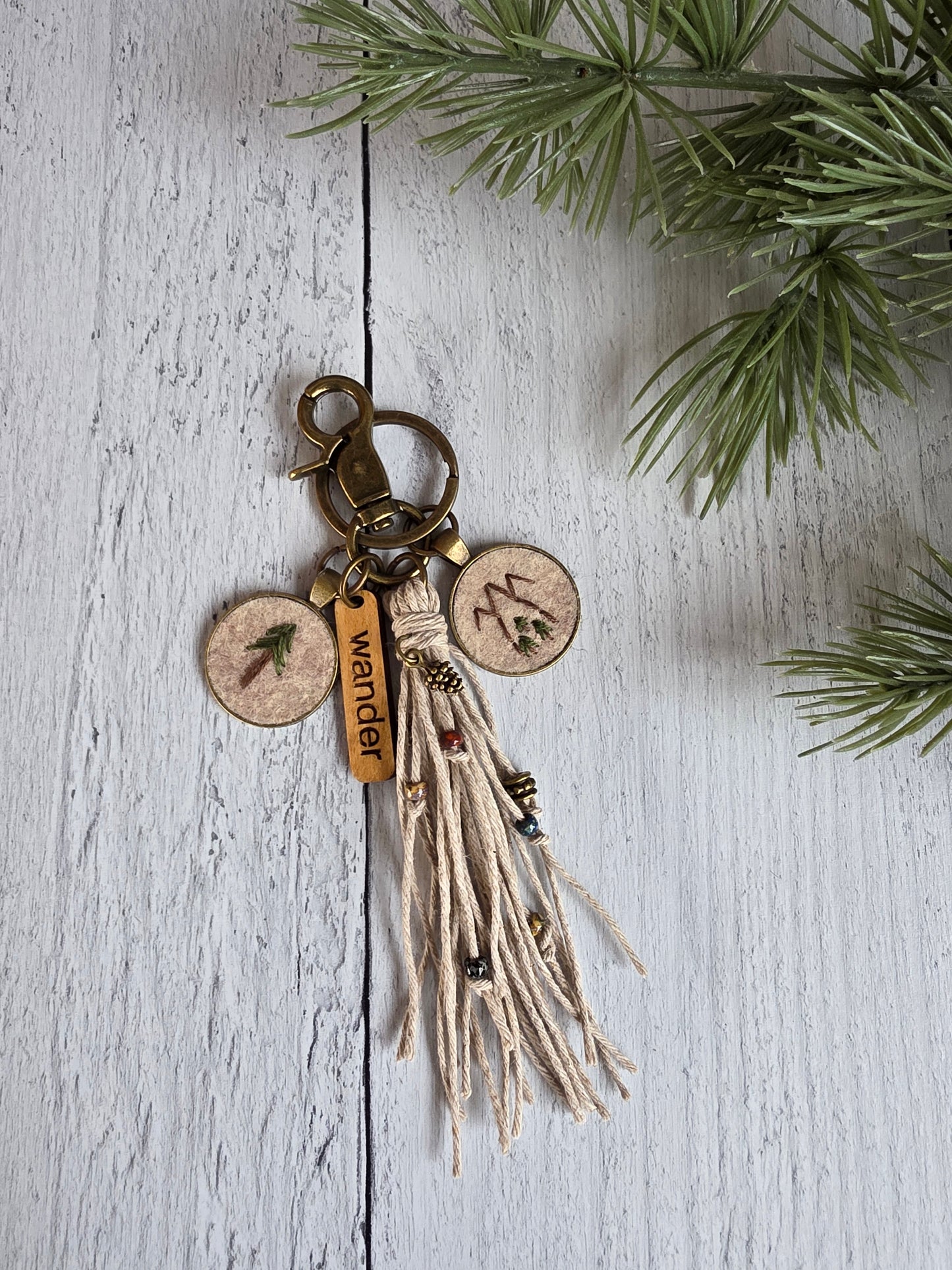Wander Wilderness Tassel Keychain