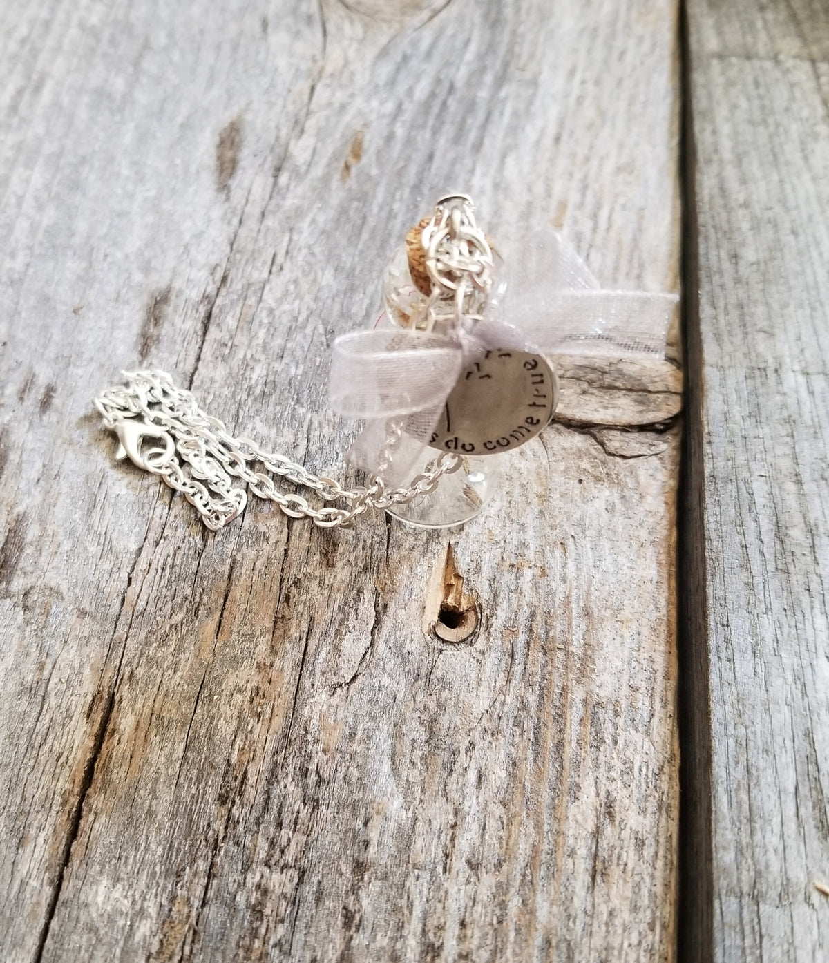 Dandelion Wish Bottle Charm