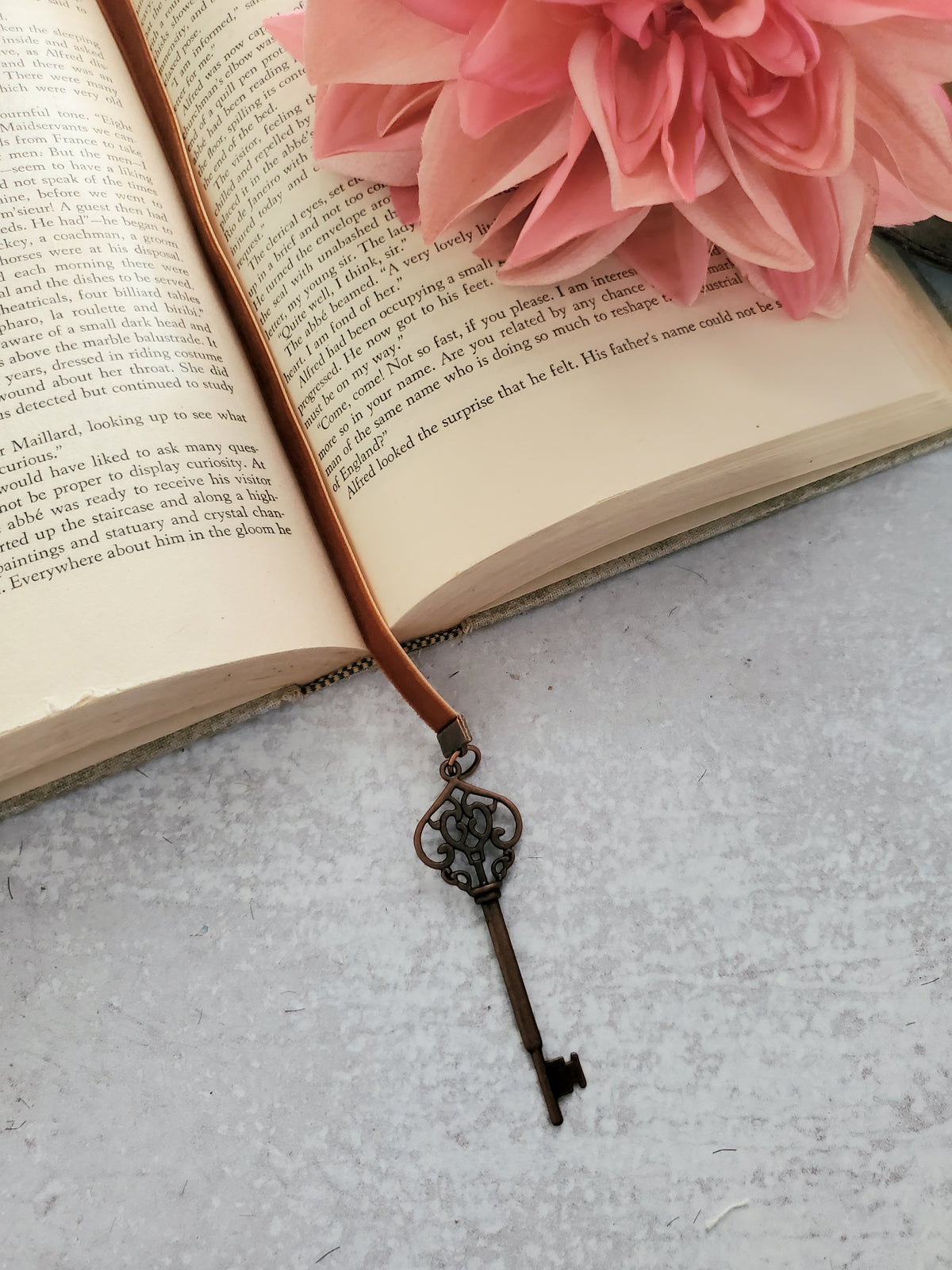 Velvet Ribbon Key Bookmark