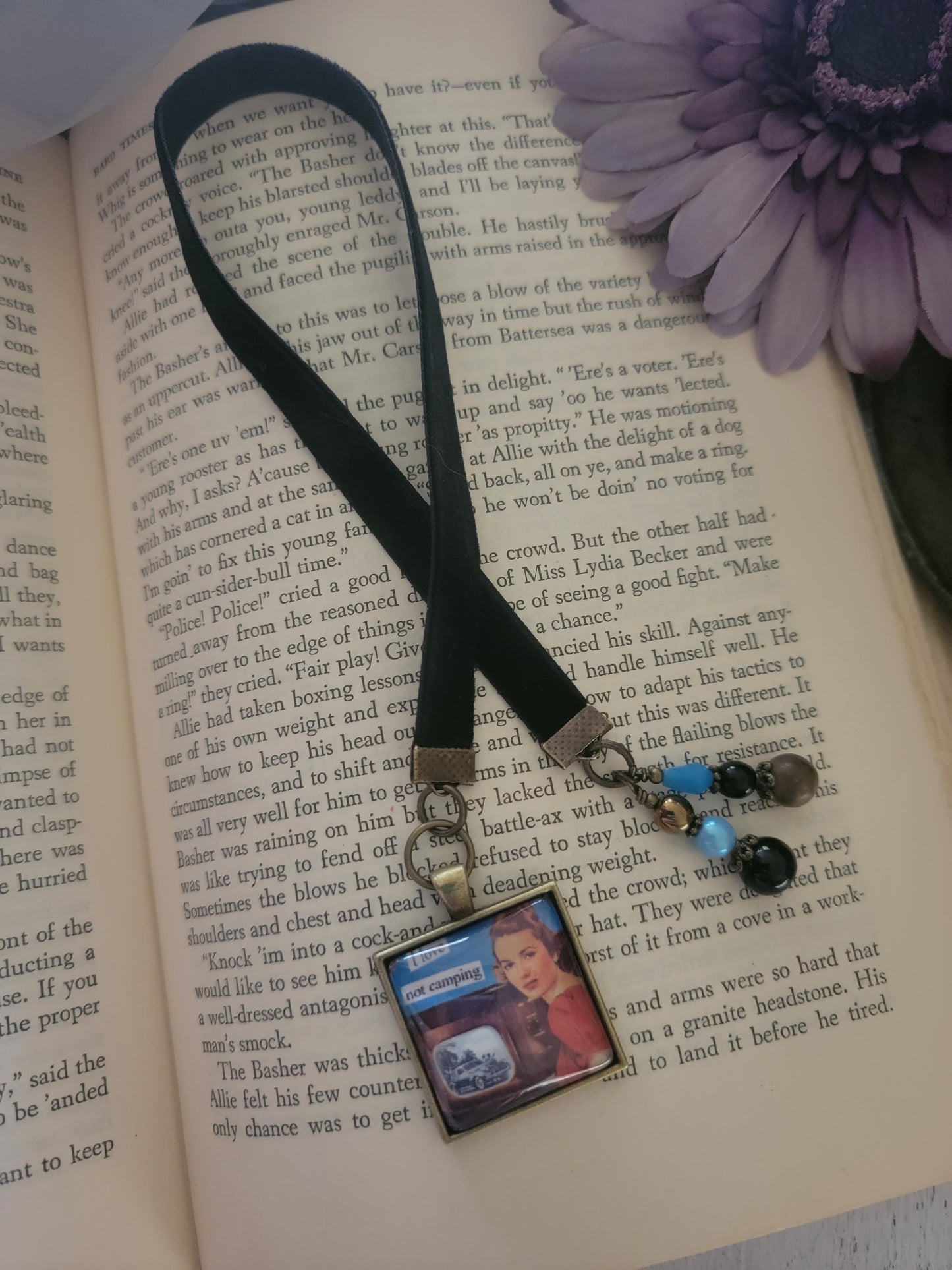 Snarky Sarcastic Love Not Camping Bookmark