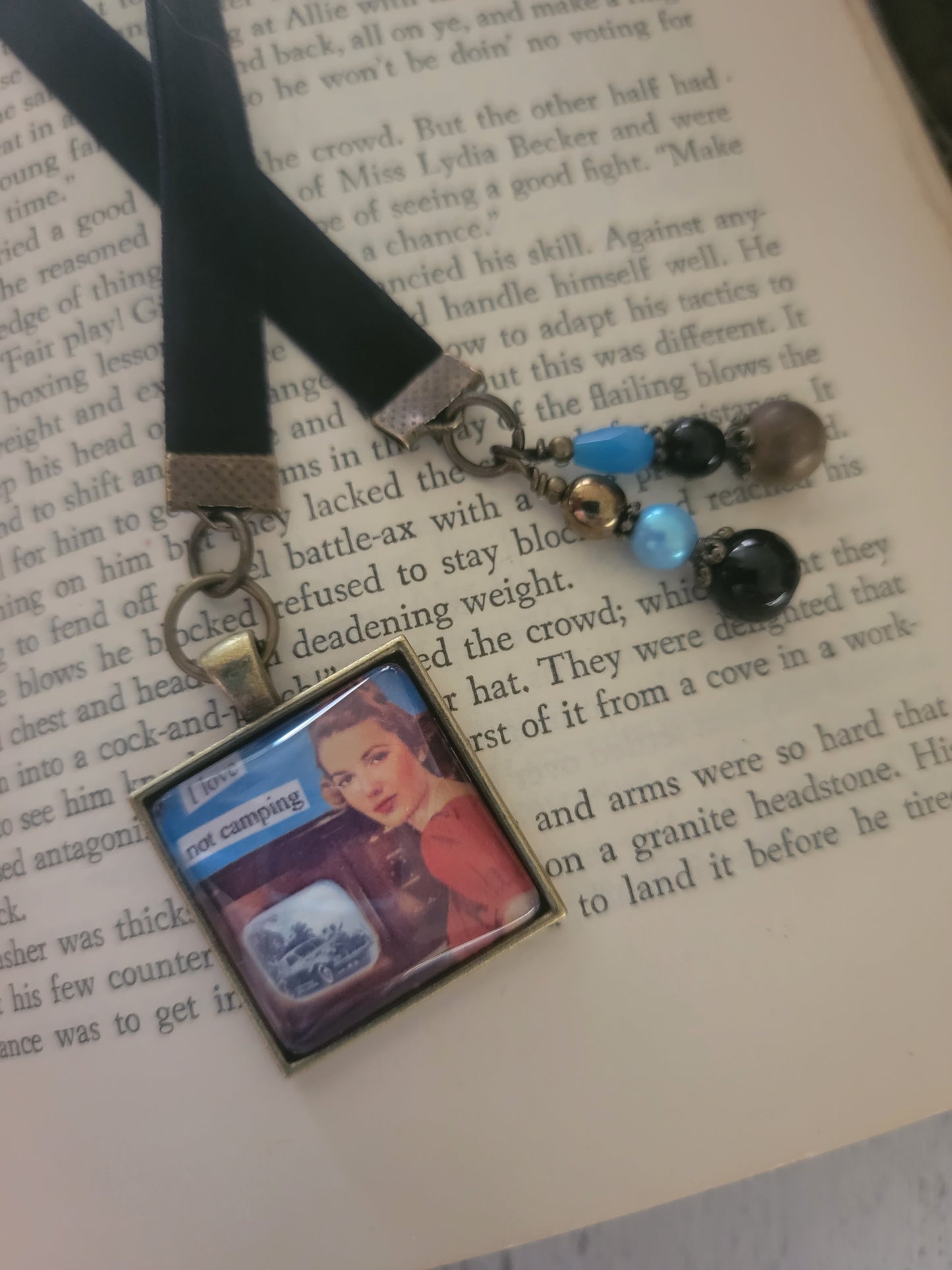 Snarky Sarcastic Love Not Camping Bookmark