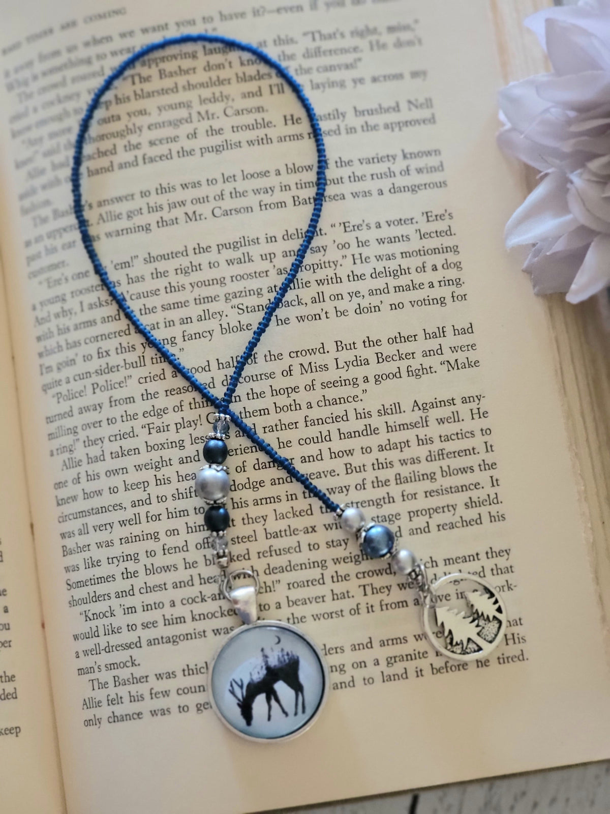 Deer Forest Scene Nature Bookmark