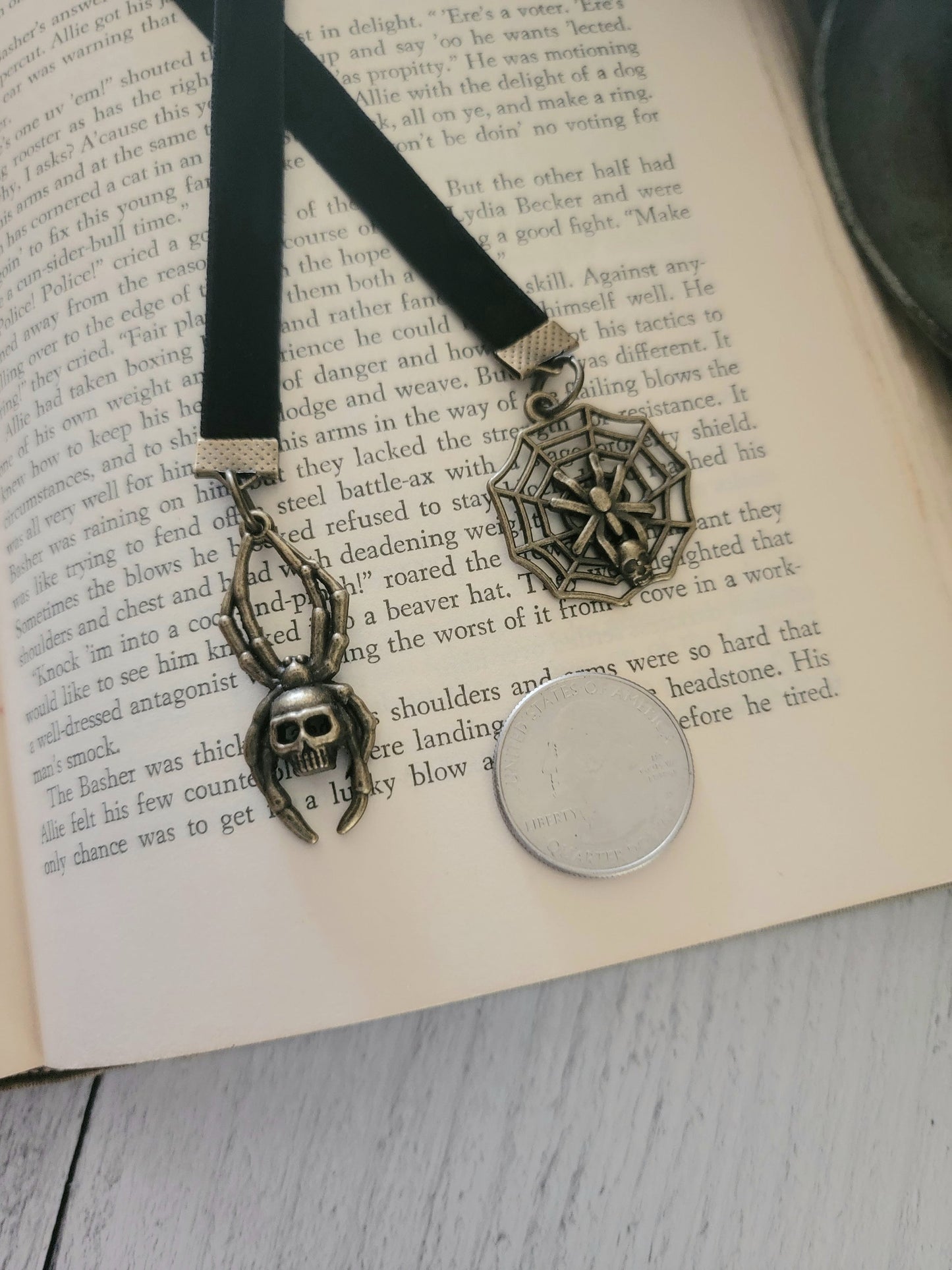 Spider Web Spooky Bookmark