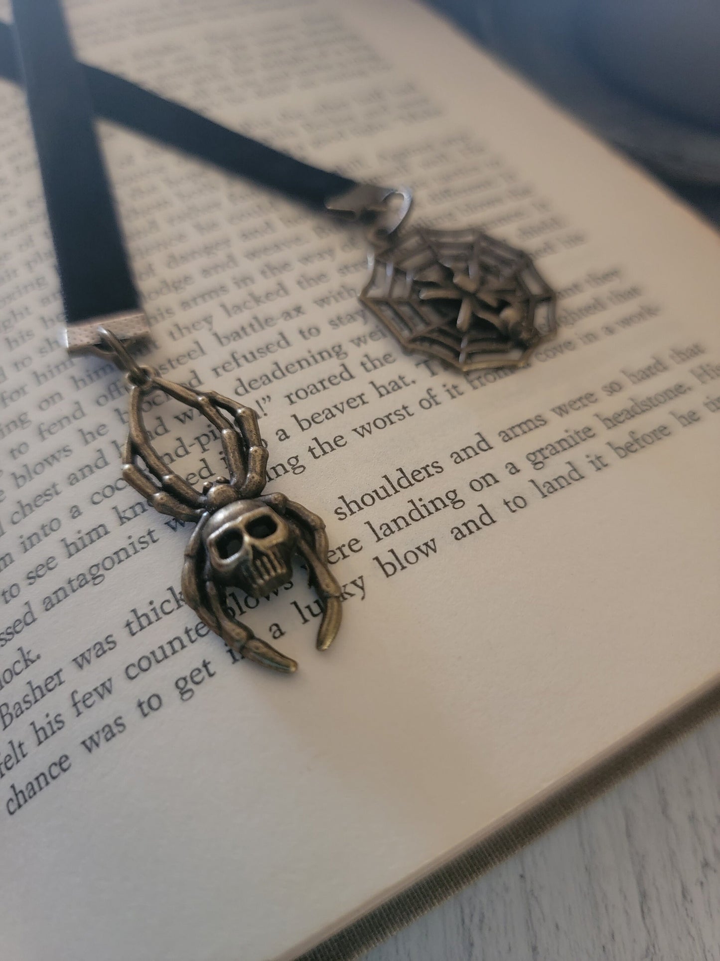 Spider Web Spooky Bookmark