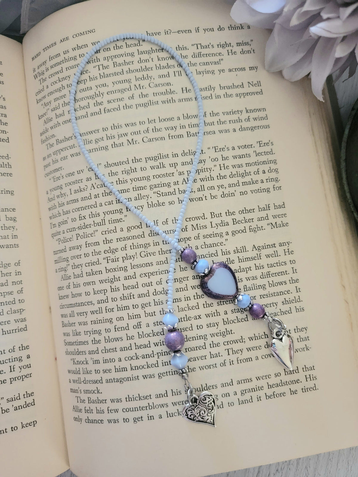 Boho Heart Bookmark, Beautiful Reader Gift
