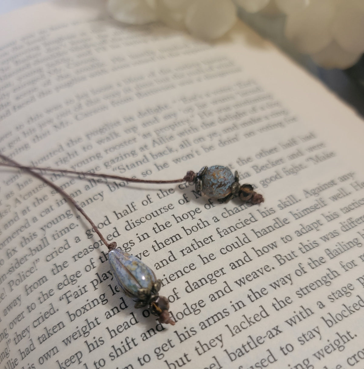 Minimal Bookmark, Irish Linen Cord Bookmarker, Reader Gift, Gift for Her