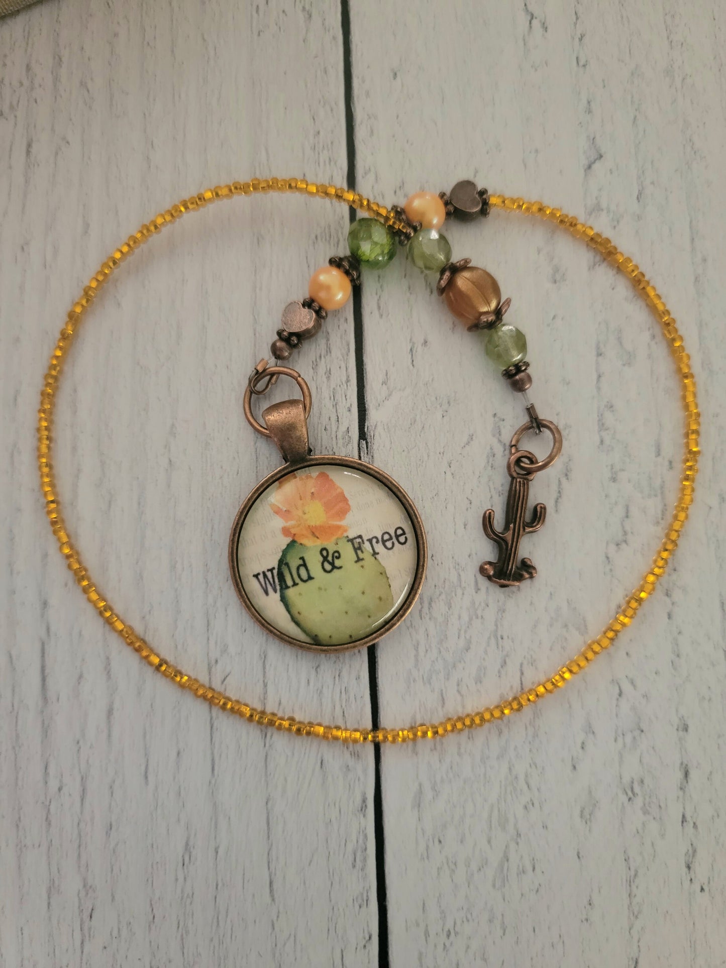 Boho Cactus Free Spirit Bookmark