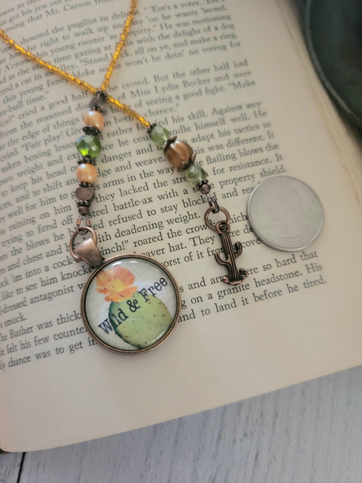 Boho Cactus Free Spirit Bookmark