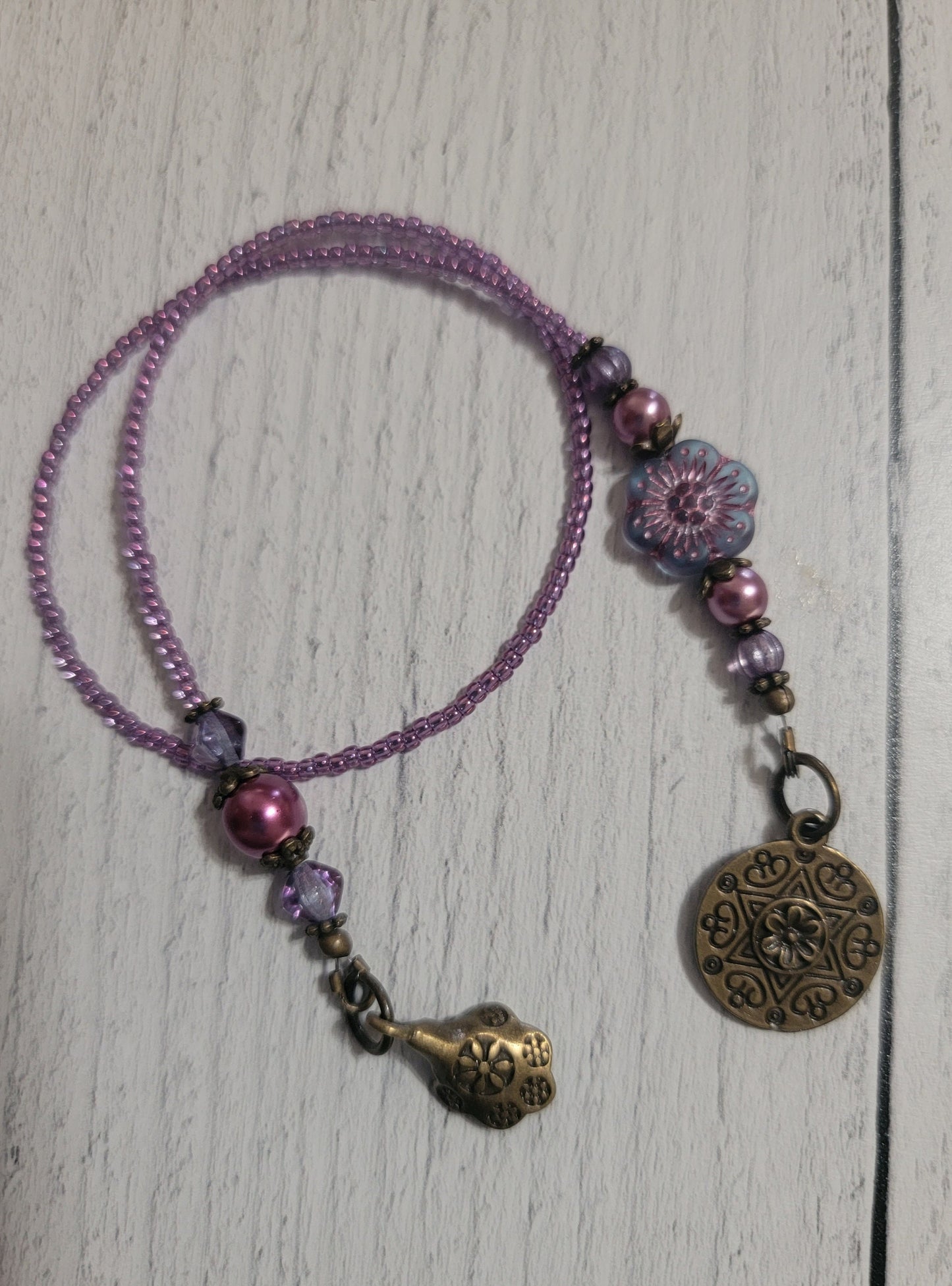 Purple Daisy Bookmark