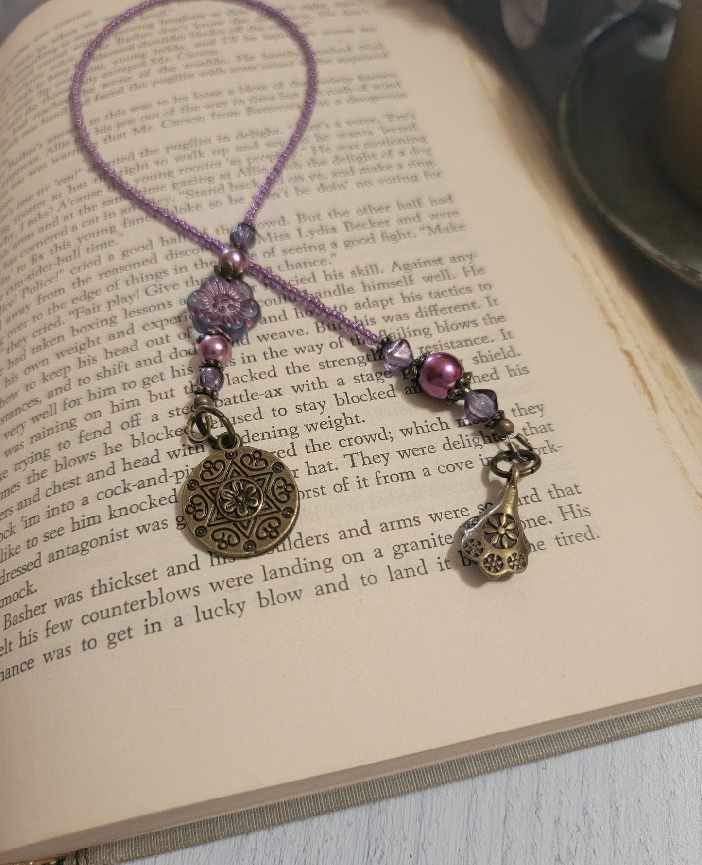 Purple Daisy Bookmark