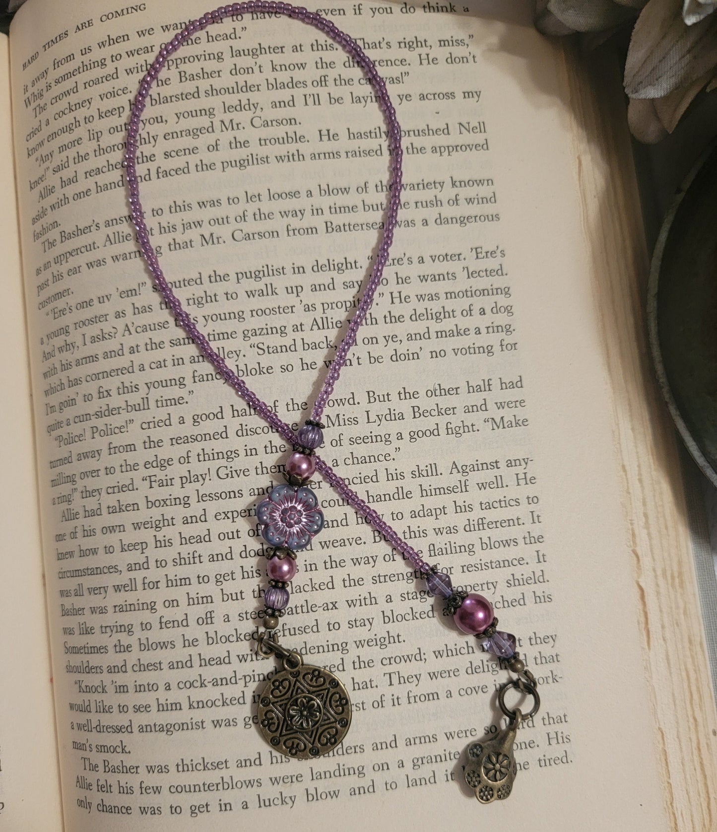 Purple Daisy Bookmark