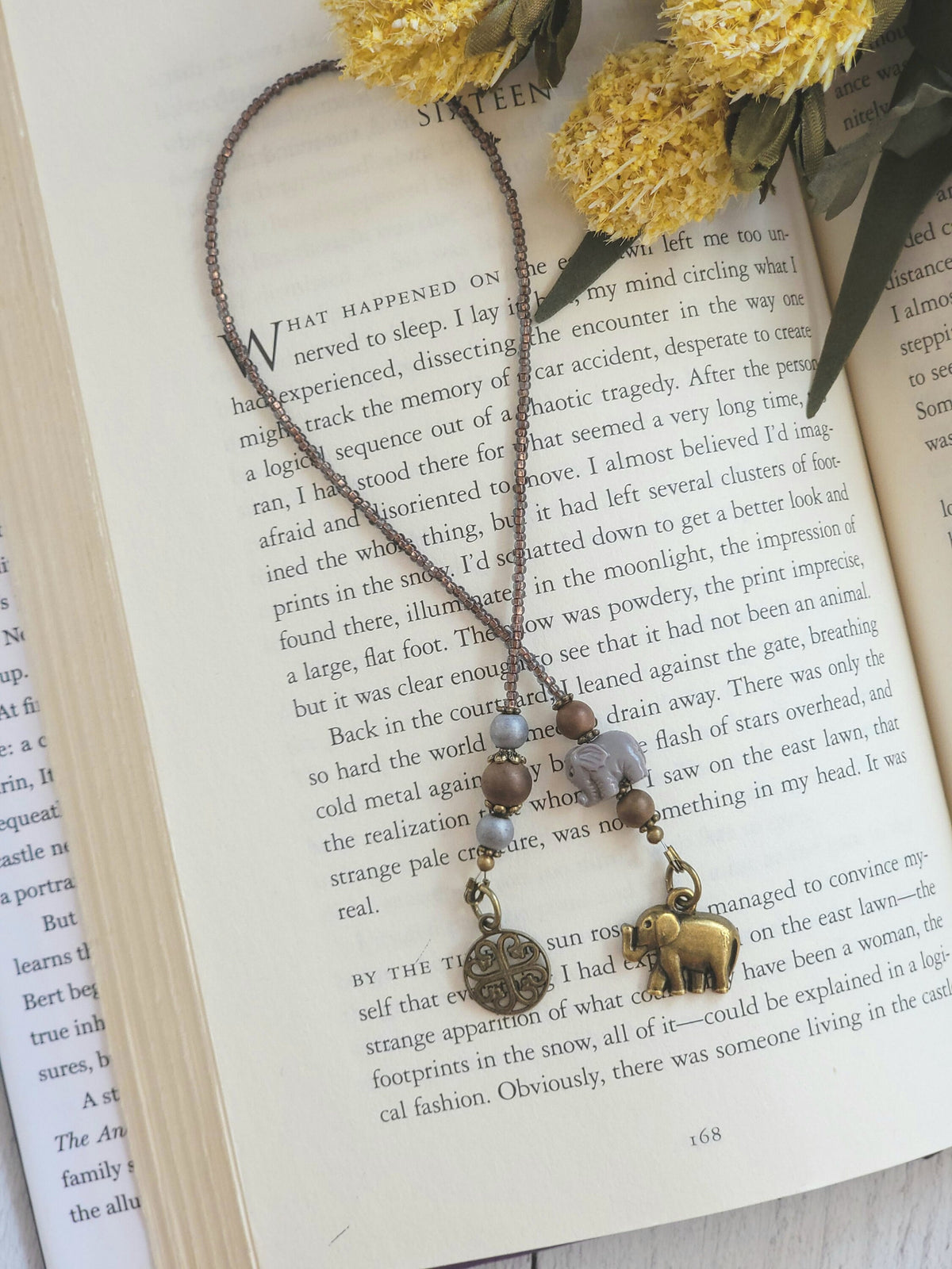 Handmade Artisan Elephant Beaded Bookmark is the Perfect Gift for Readers