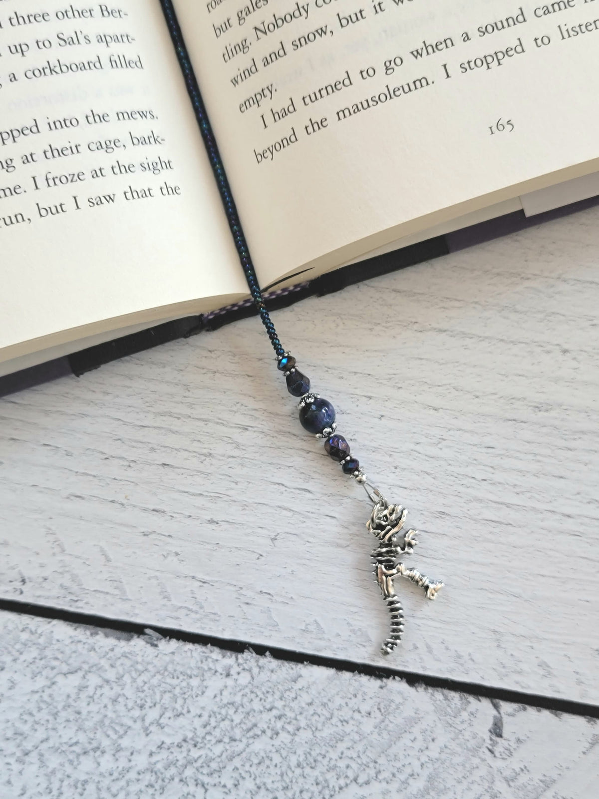 Dinosaur Asteroid Bookmark, Cosmic Horror, Cosmic Humor Bookmark, Extinction Reader Gift, Existential Bookmark