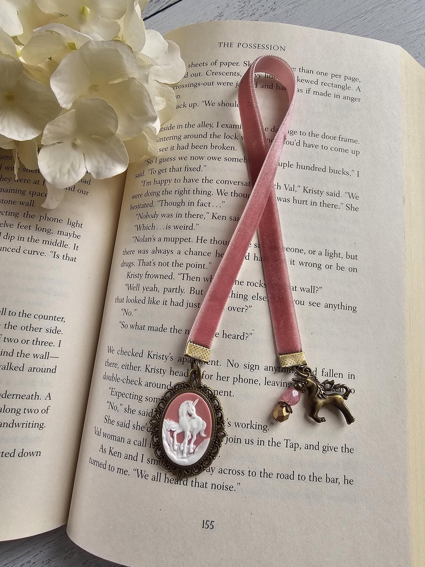 Whimsical Unicorn Bookmark, Reader Gift