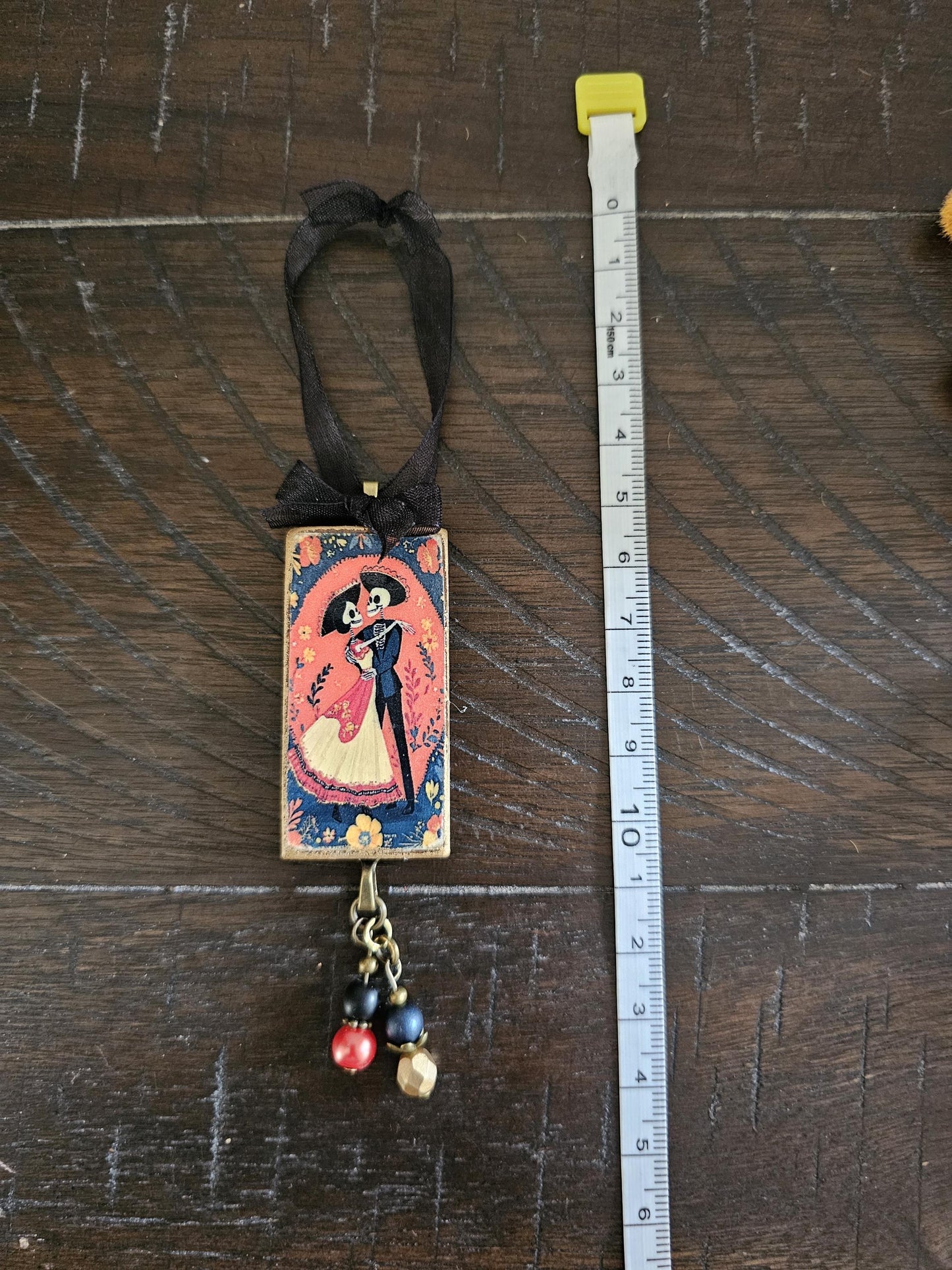 Day of the Dead Ornament, Sugar Skull Dia de los Muertos, Halloween Decor