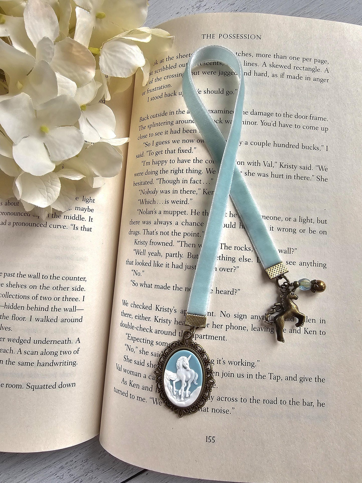 Whimsical Unicorn Bookmark, Reader Gift