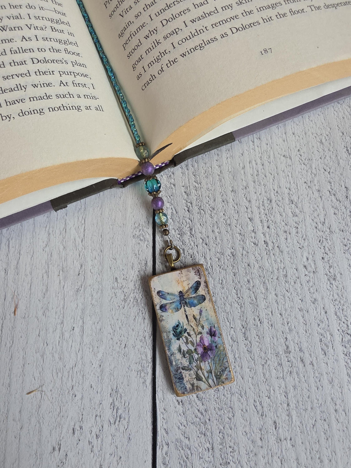 Dragonfly Bookmark, Pair with a Book Gift