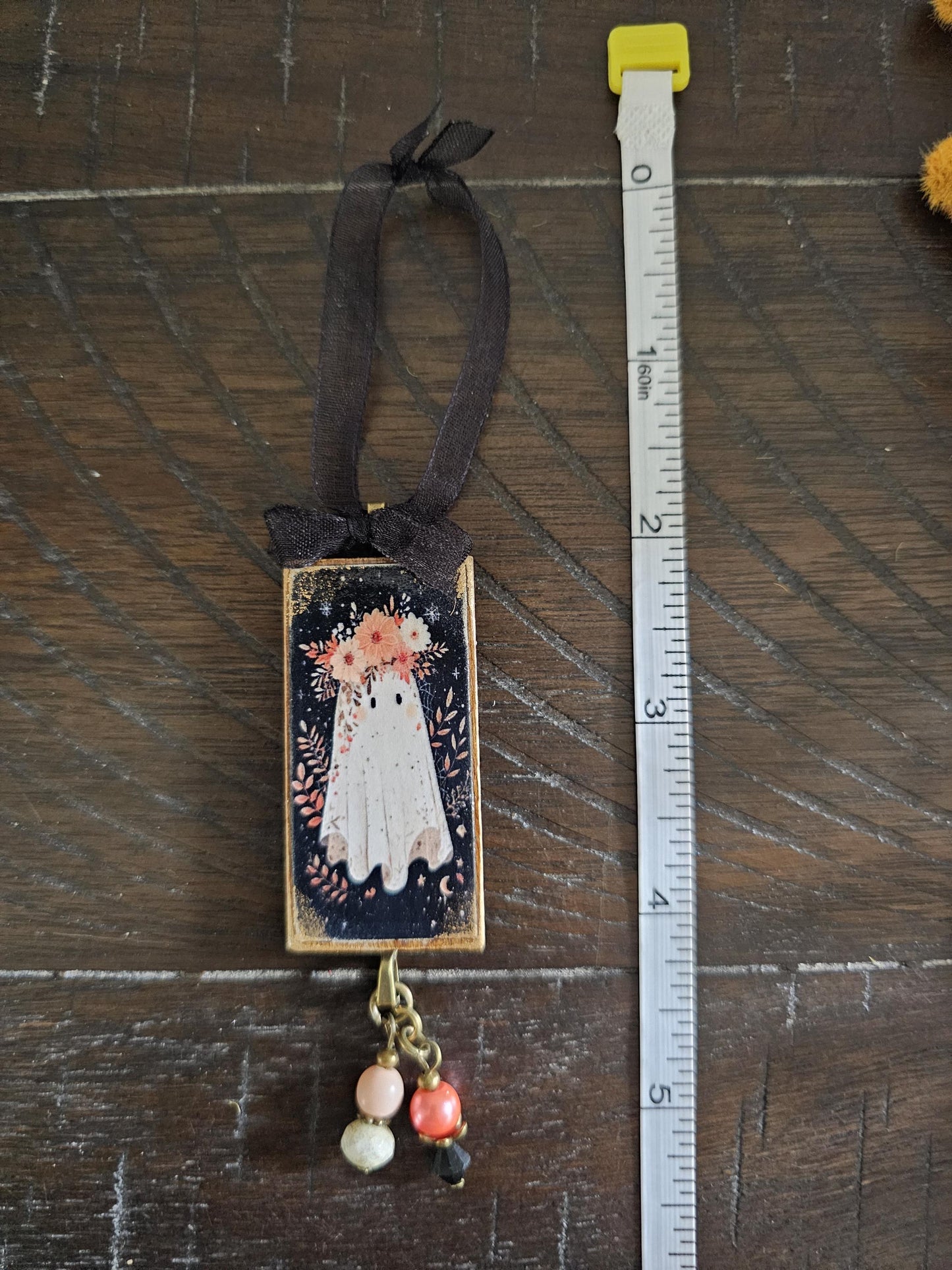 Whimsical Ghost  Ornament, Halloween Fall Decor