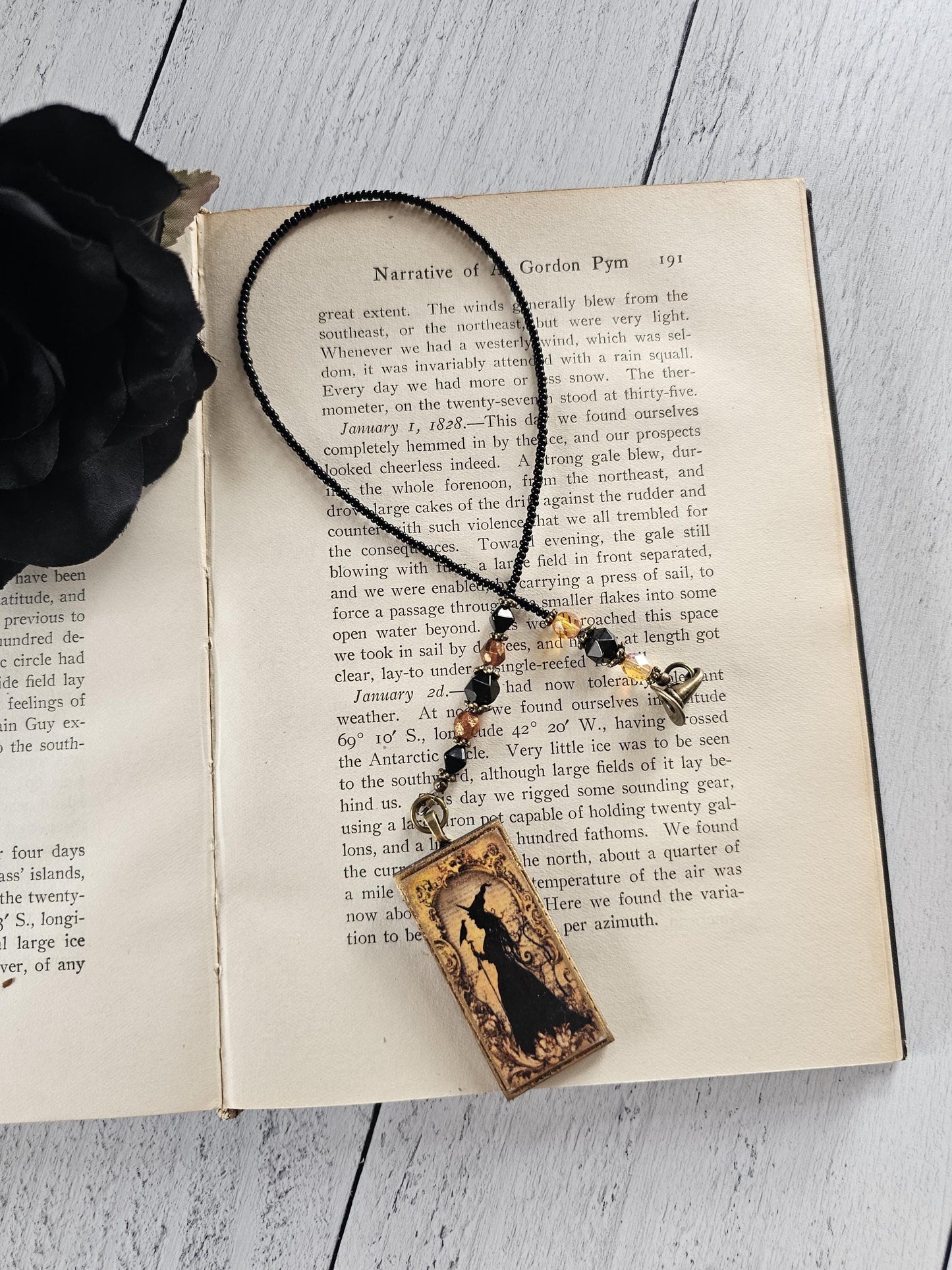 Witch Bookmark, Witchy Bookmarker, Unique Horror Lover Gift
