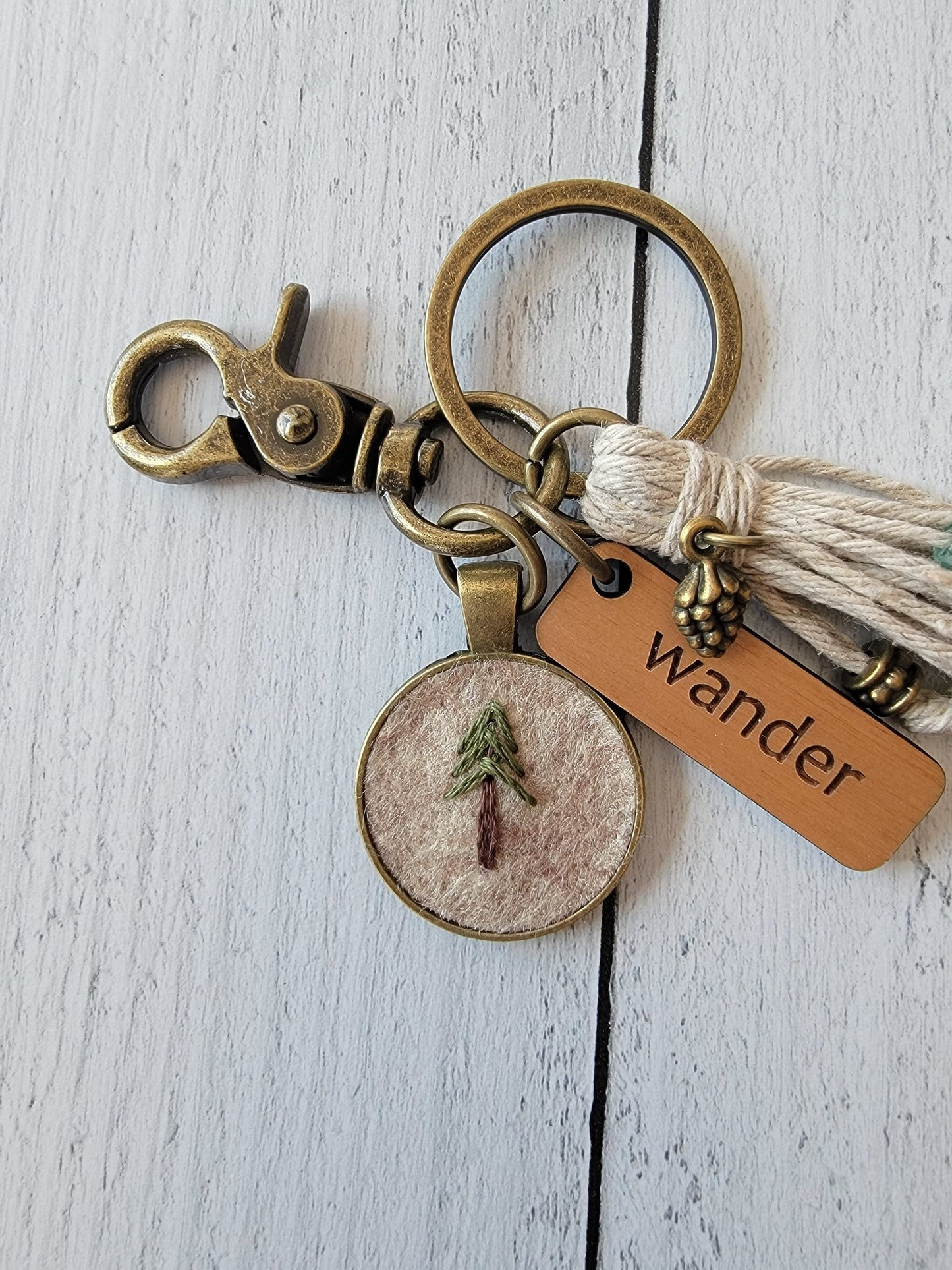 Wander Wilderness Tassel Keychain