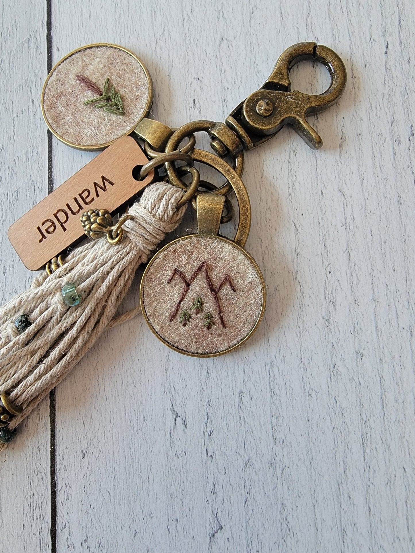 Wander Wilderness Tassel Keychain