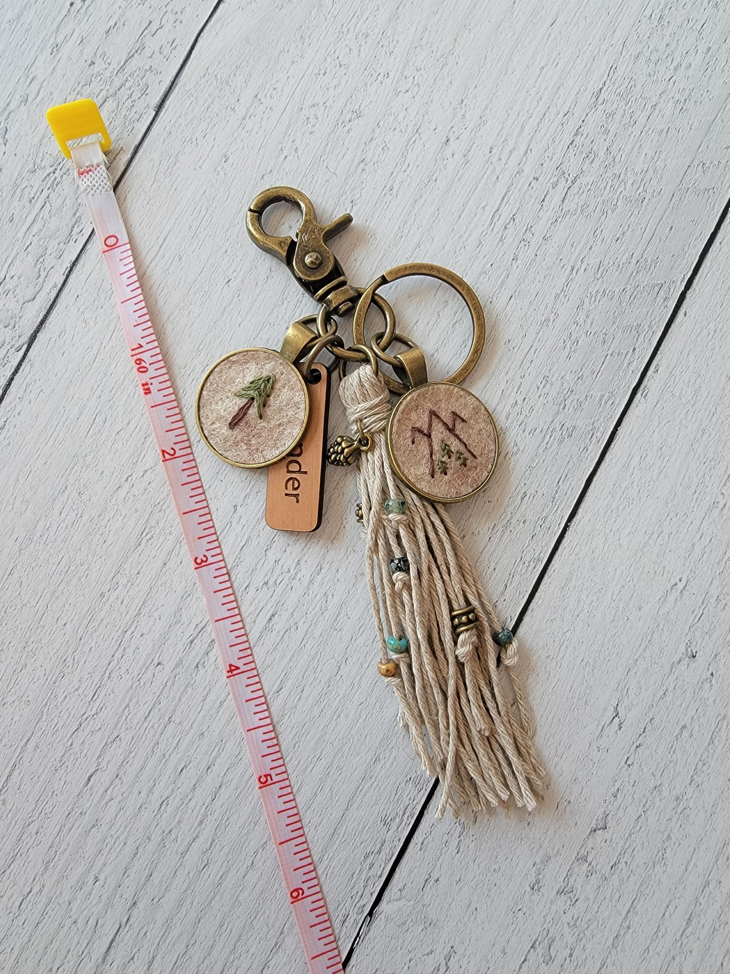 Wander Wilderness Tassel Keychain