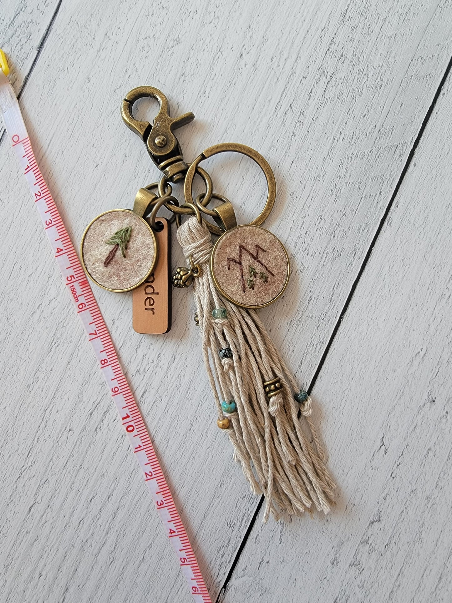 Wander Wilderness Tassel Keychain