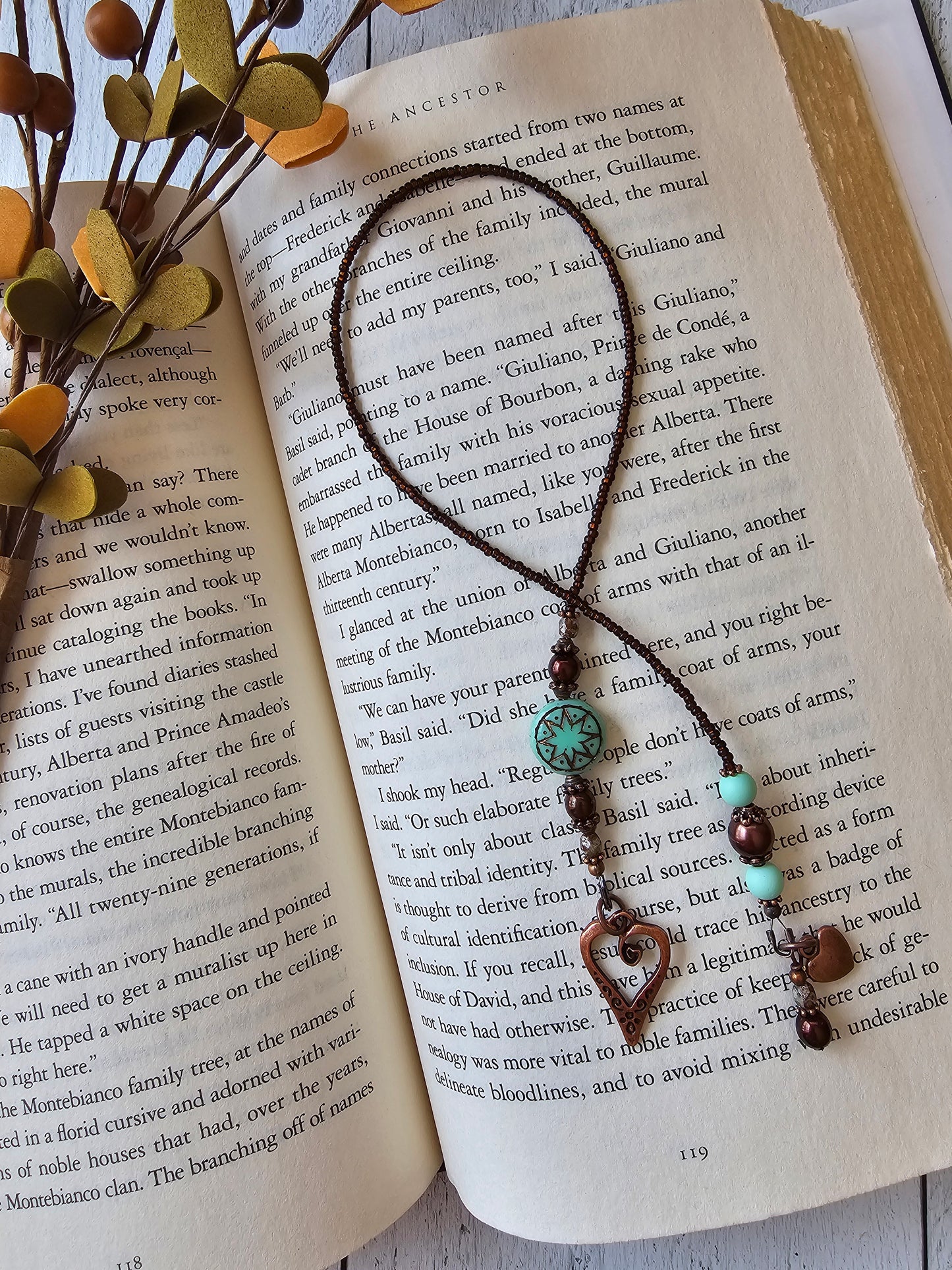 Boho Mandala Beaded Bookmark