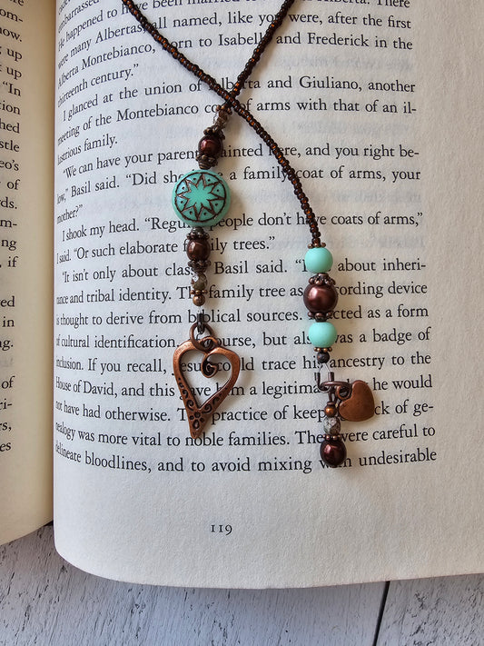 Boho Mandala Beaded Bookmark