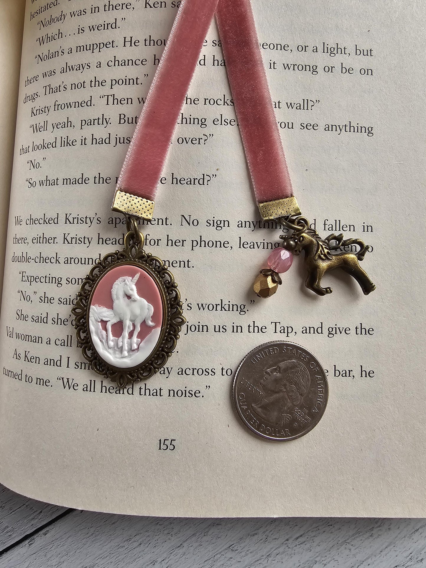 Whimsical Unicorn Bookmark, Reader Gift