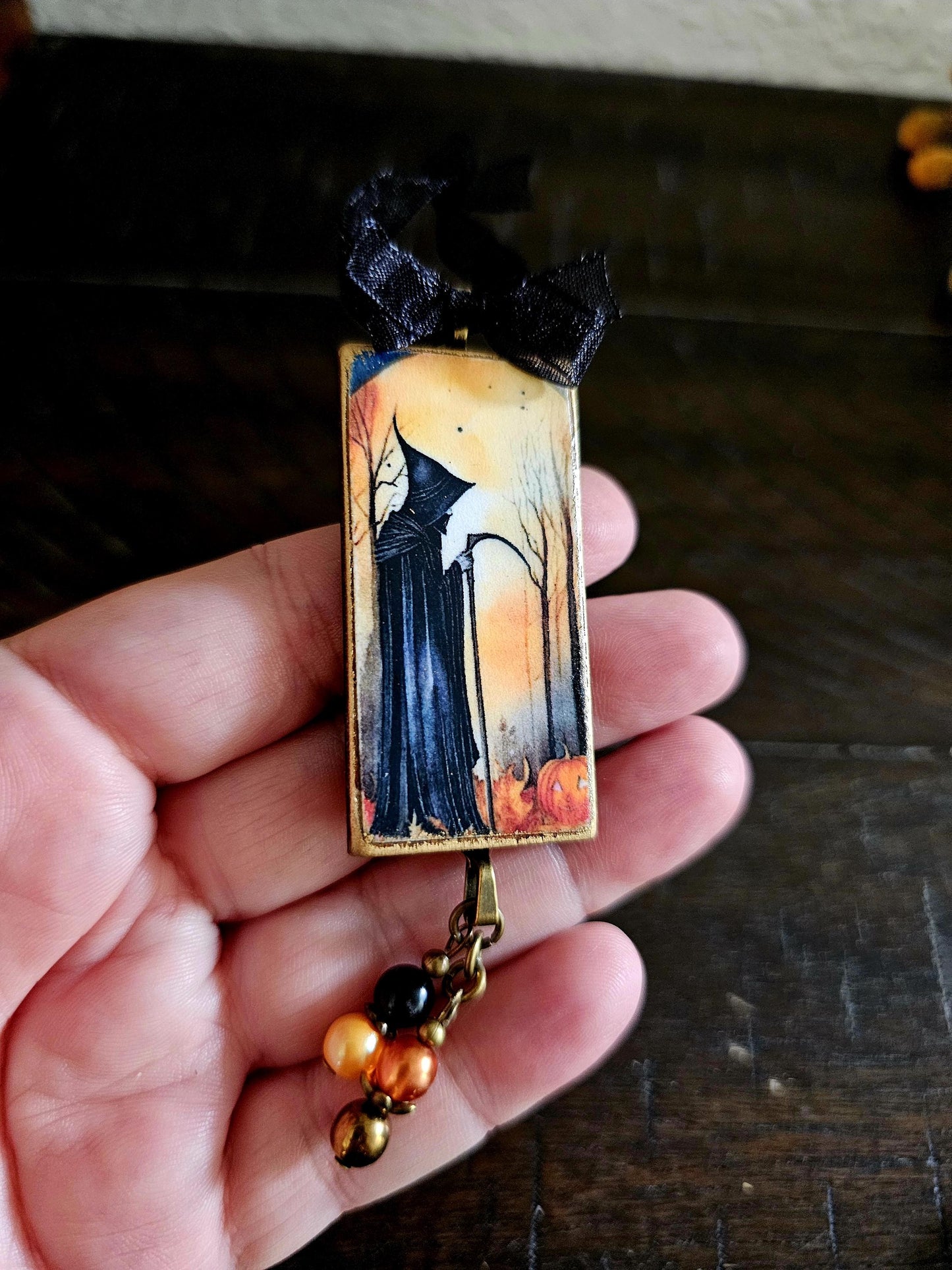 Grim Reaper Halloween Ornament, Death