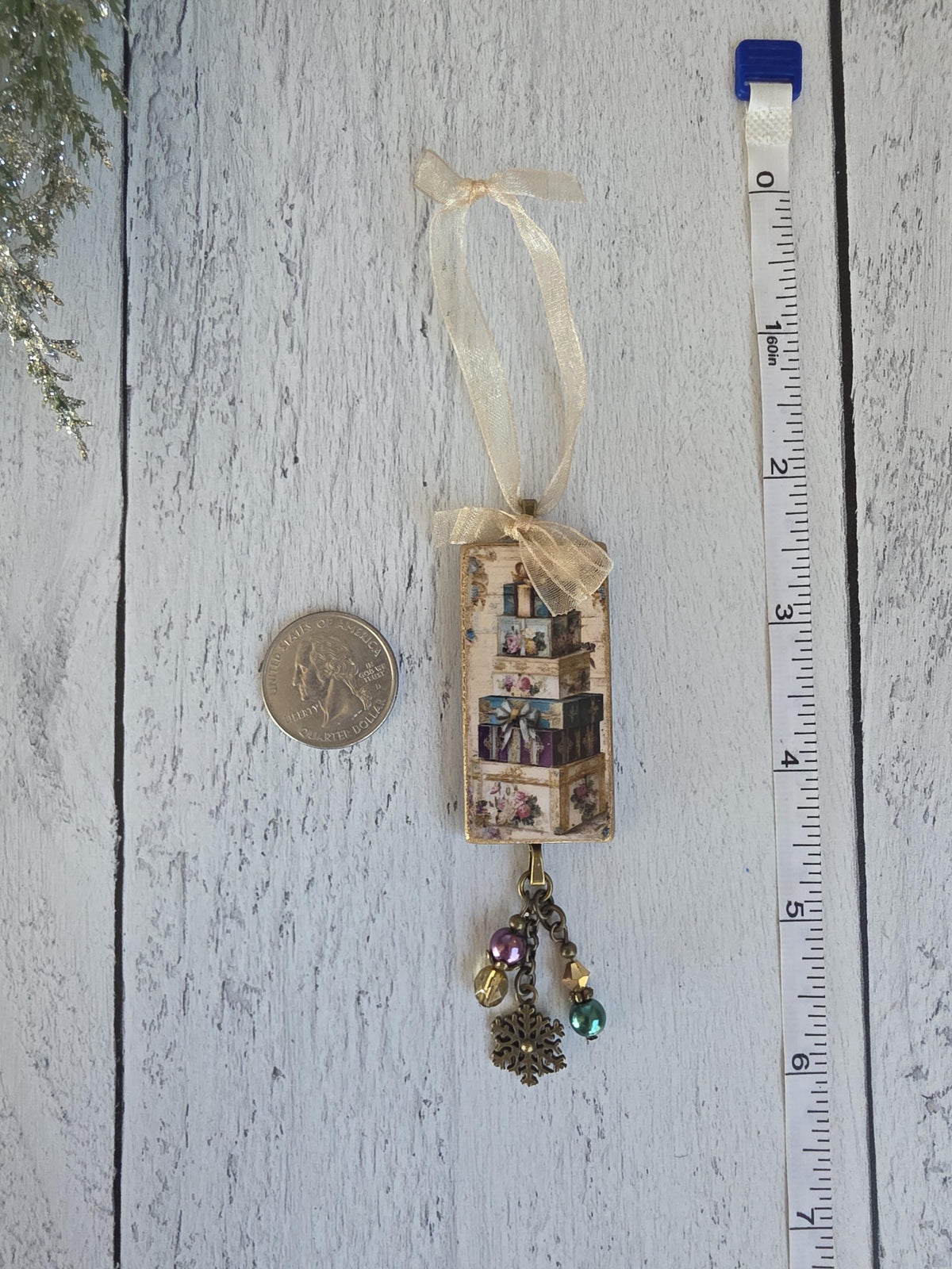 Victorian Style Santa Ornaments, Christmas Scenes